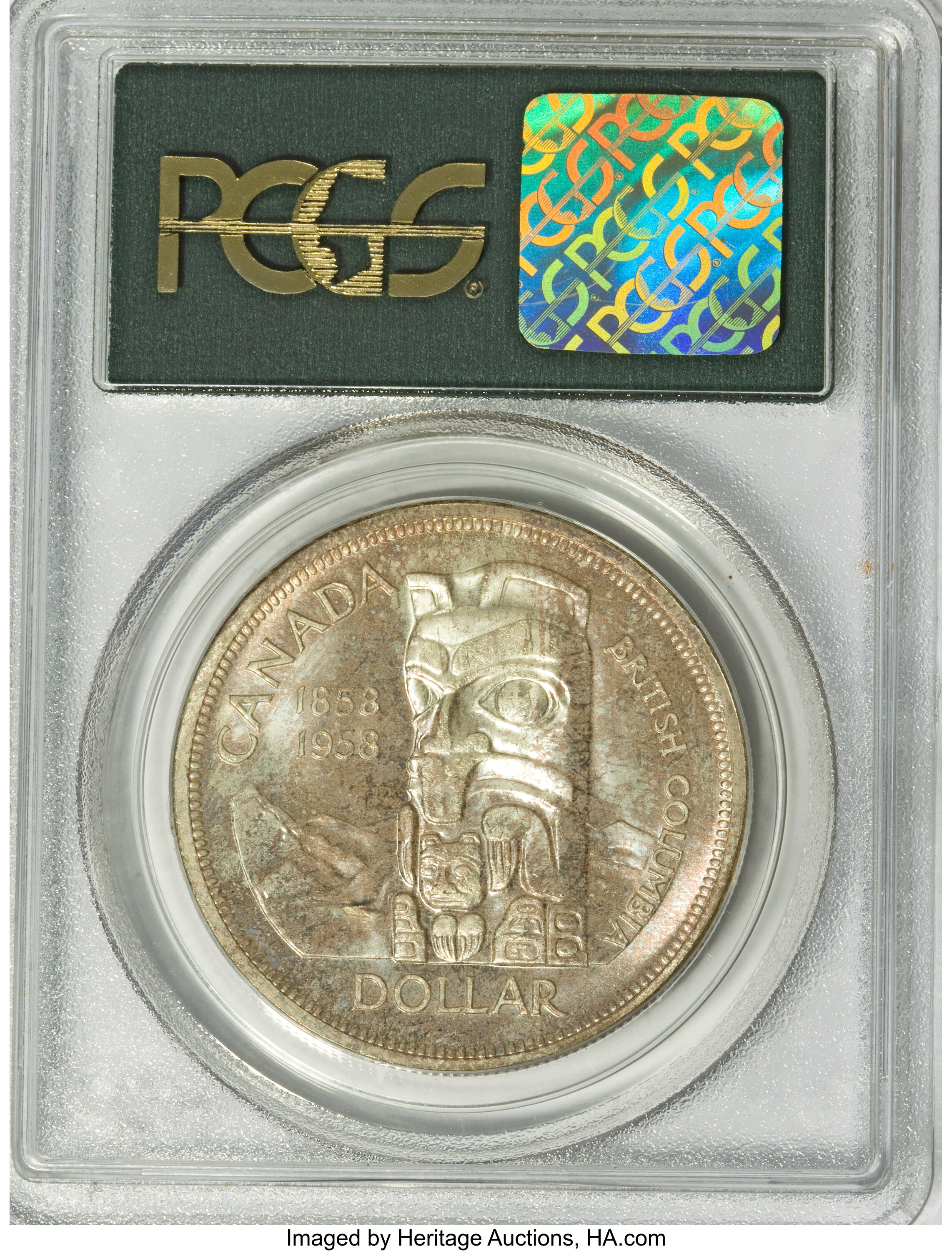 1958 S$1 British Columbia MS65 thumbnail 18
