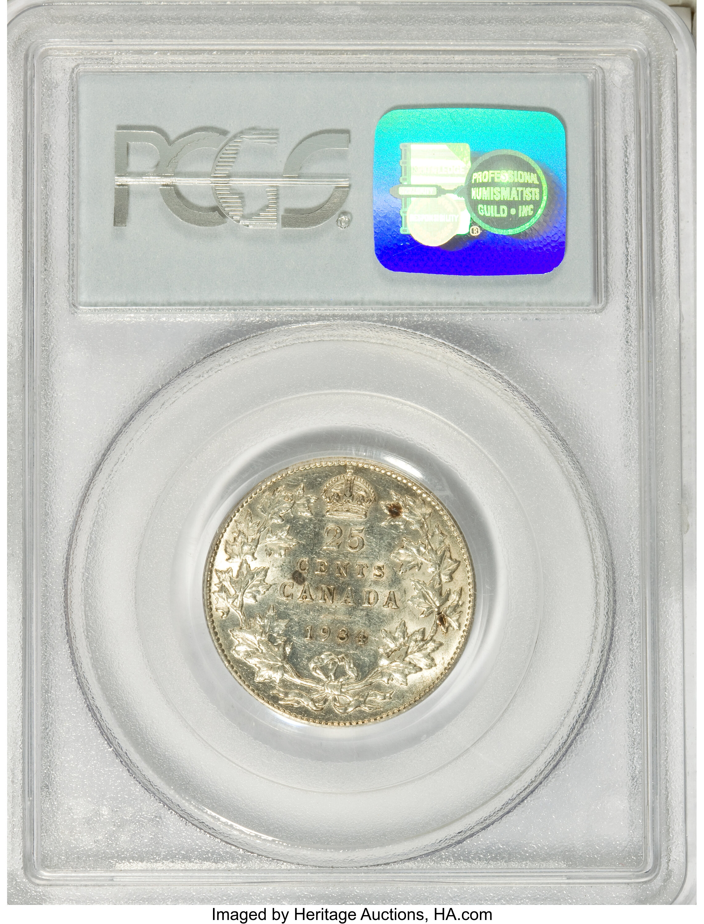 1934 25c VG10 thumbnail 2