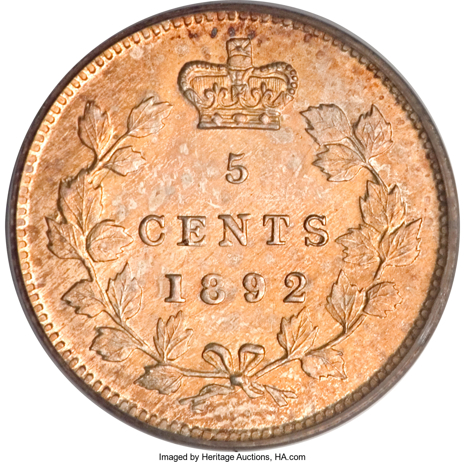 1892 5c AU50 thumbnail 22