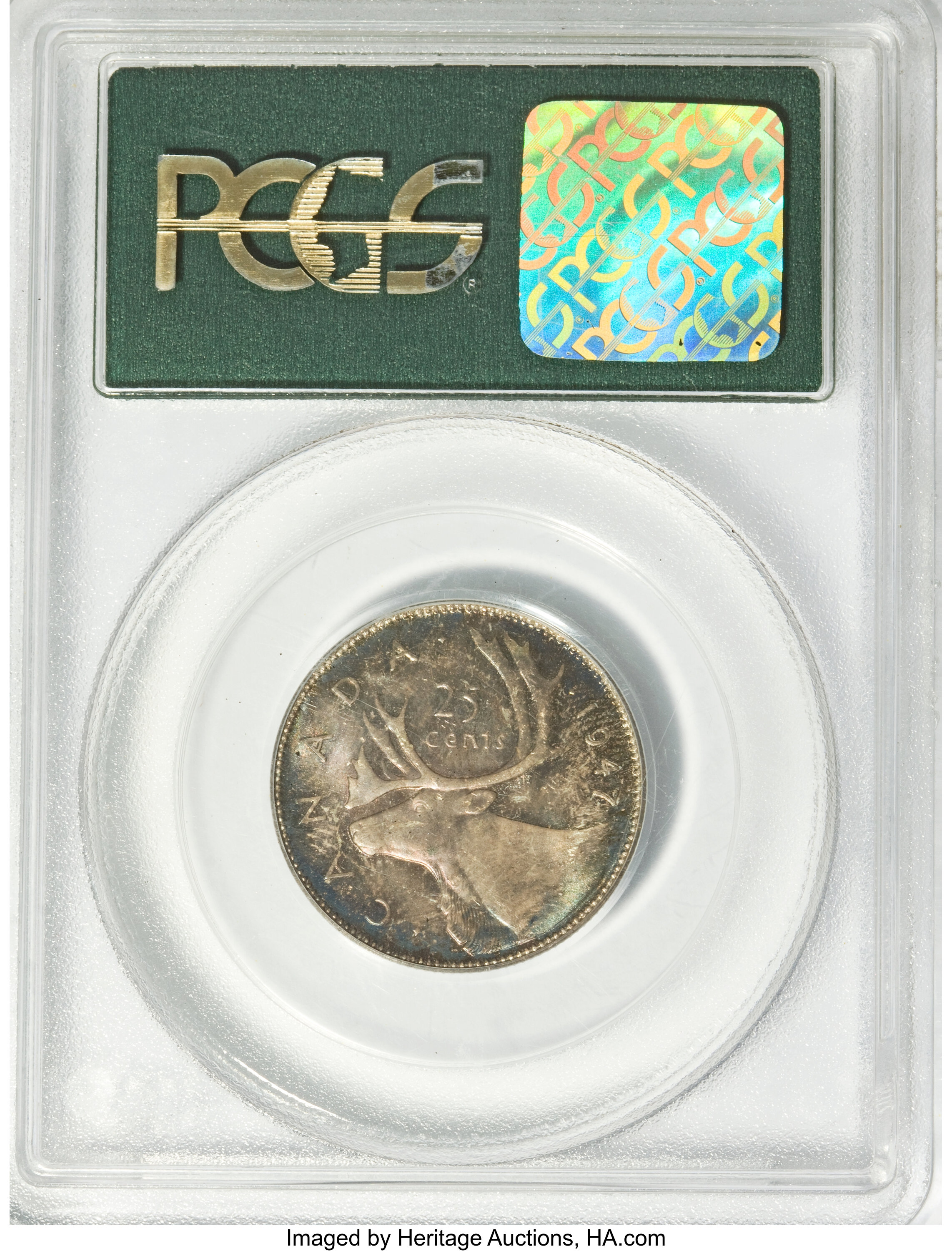 1947 25c Caribou, Dot G4 thumbnail 23