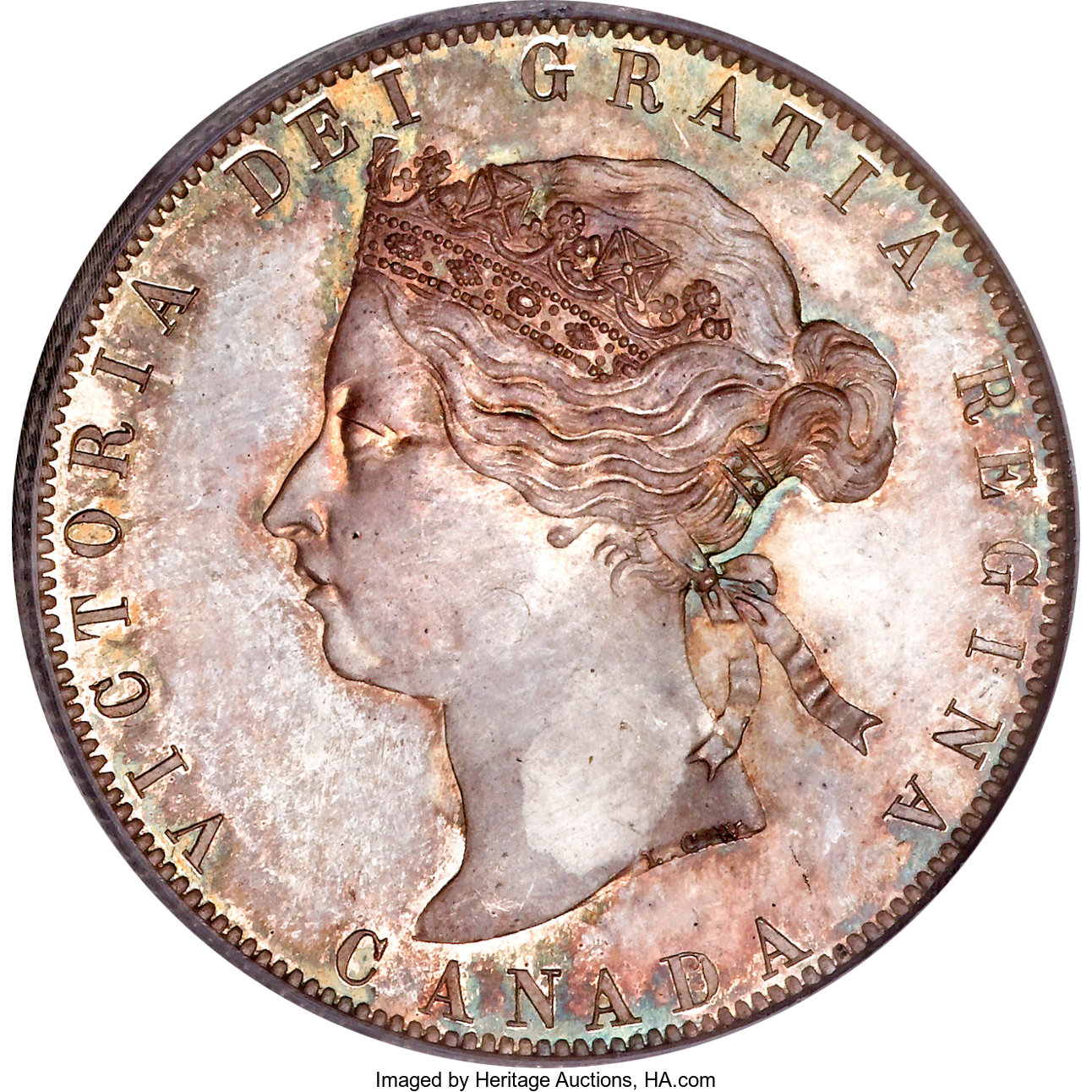 Canada: Victoria 50 Cents 1871-H,...