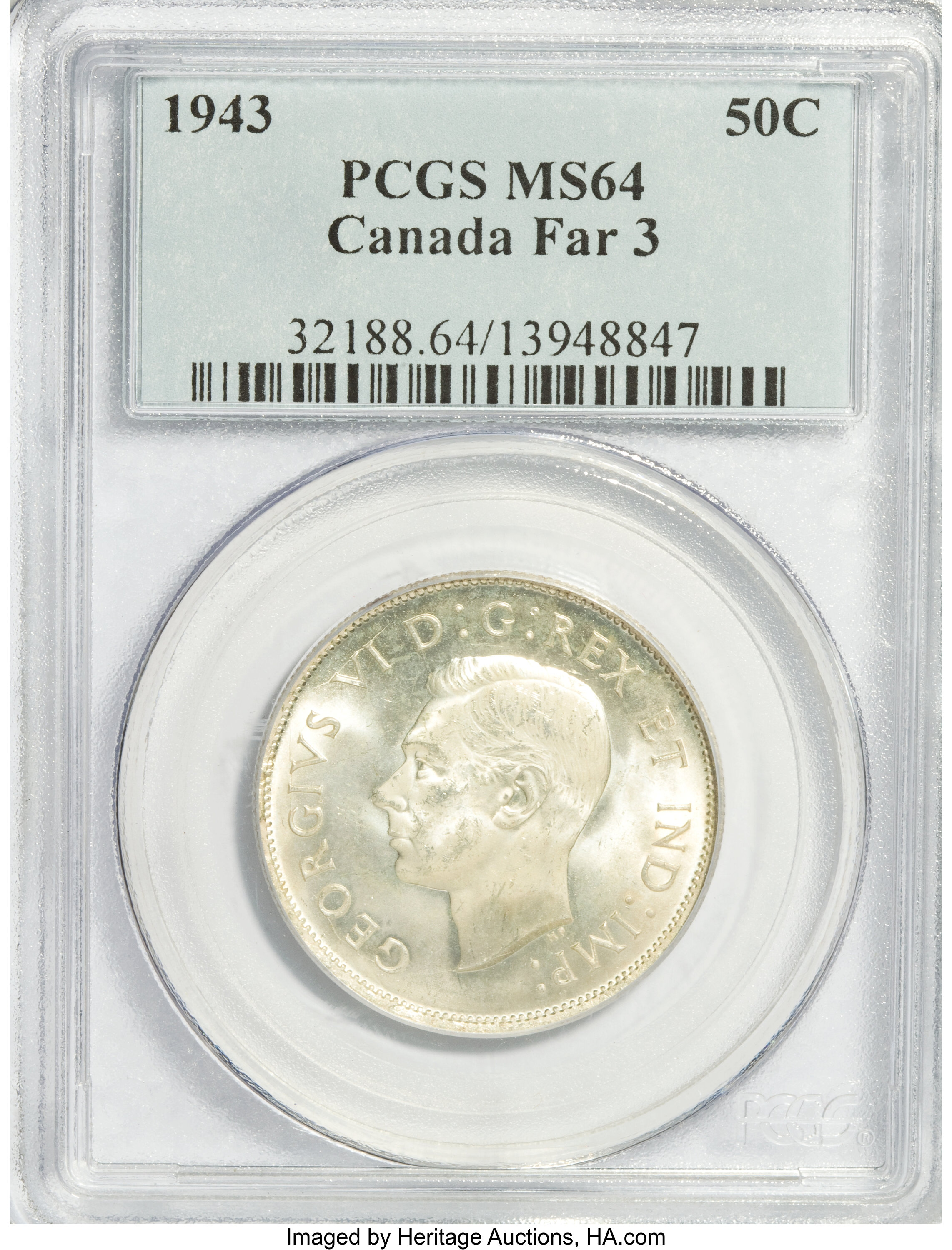 1943 50c Wide Date AU58 thumbnail 18