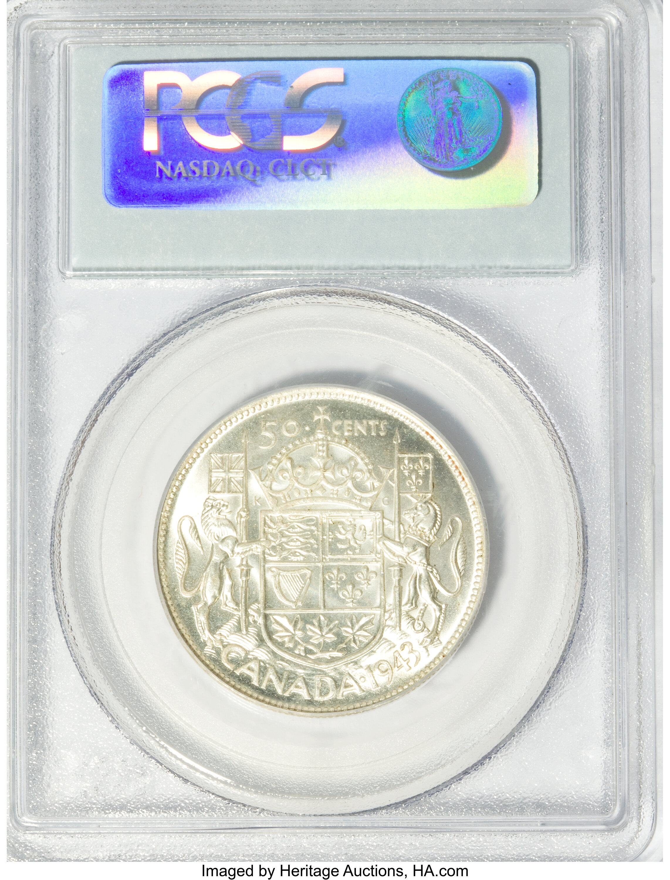 1943 50c Wide Date AU58 thumbnail 19