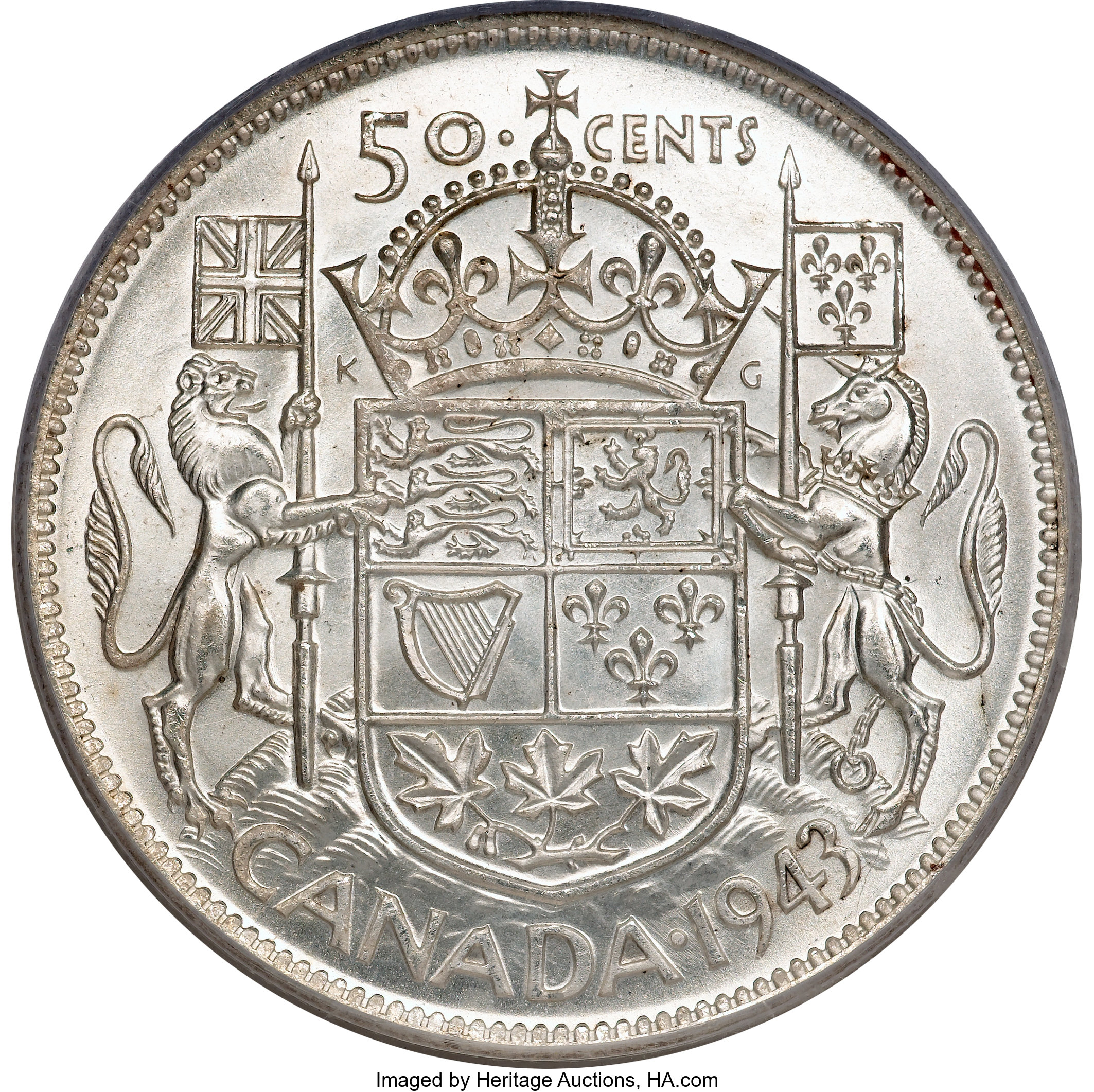 1943 50c Wide Date AU58 thumbnail 20
