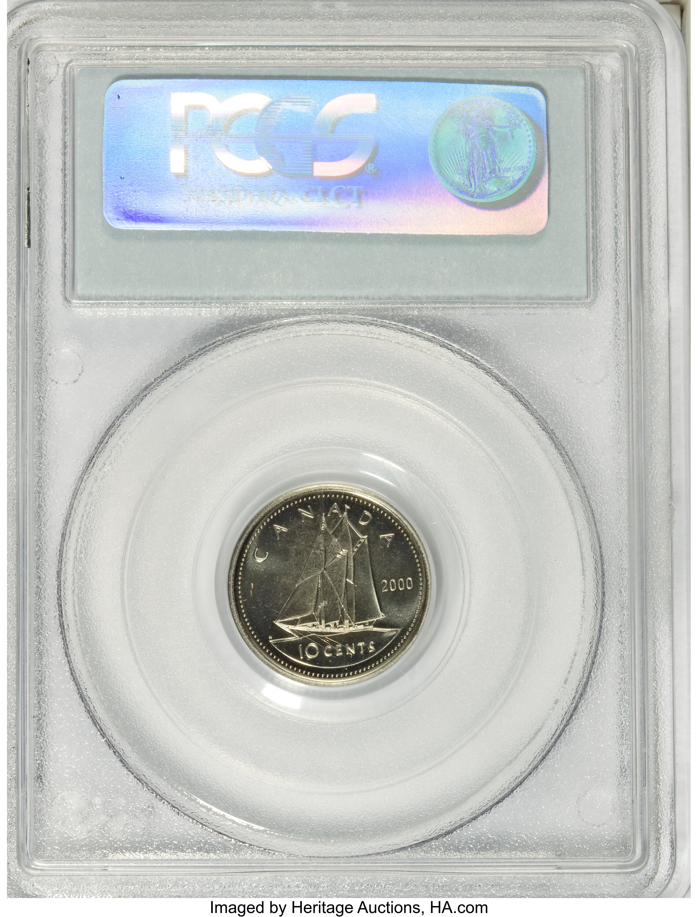 2000-P 10c Bluenose AU50 thumbnail 7