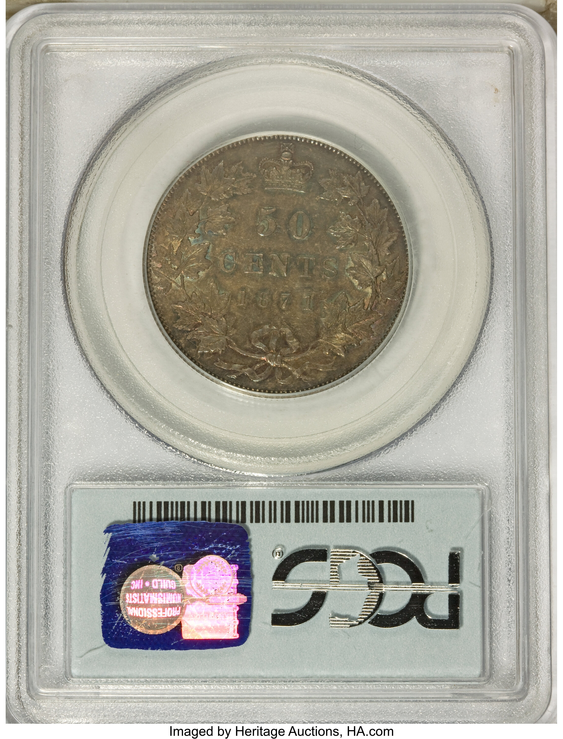 1871 50c AU55 thumbnail 17