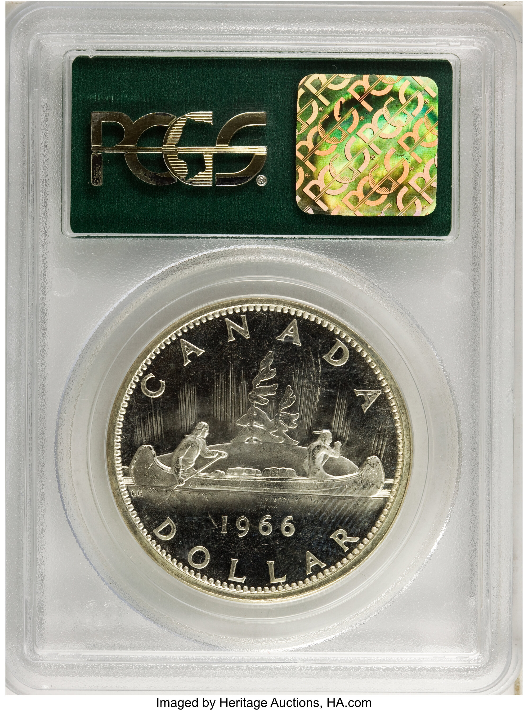 1966 S$1  Small Beads PL MS65 thumbnail 19
