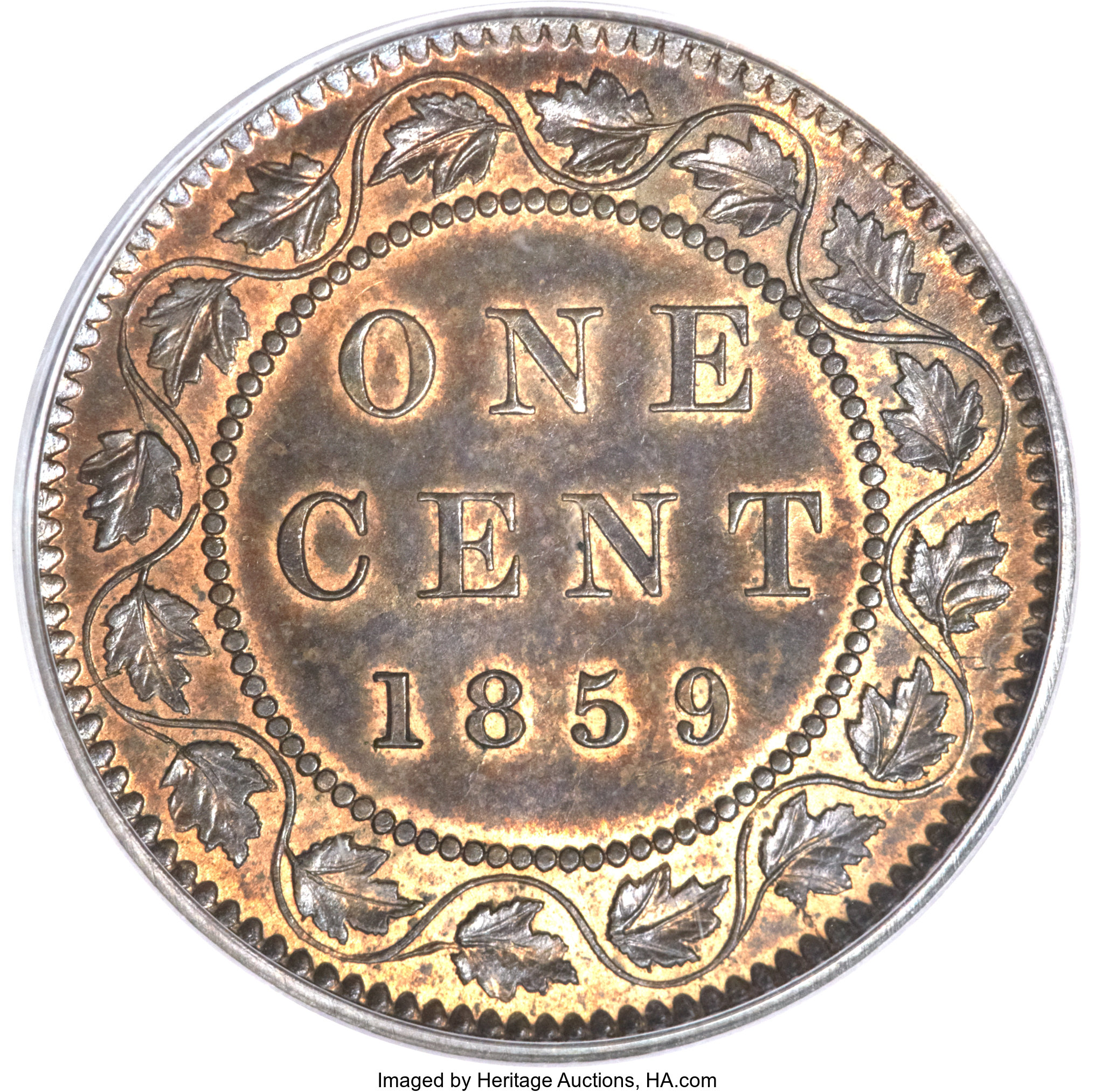 1859 1c Province of Canada, Narrow 9, DP-2 MS BN MS60 BN thumbnail 19