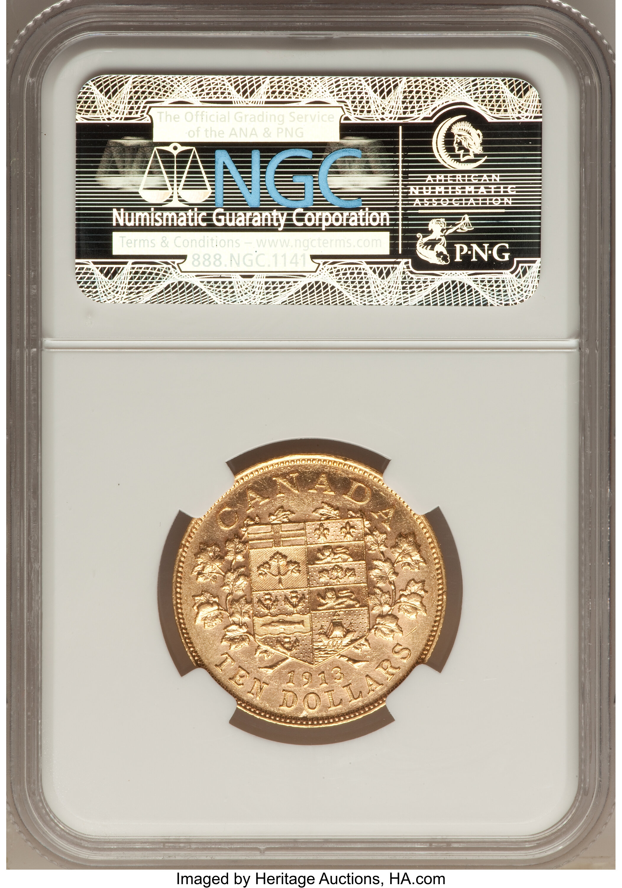 1913 G$10 AU55 thumbnail 2