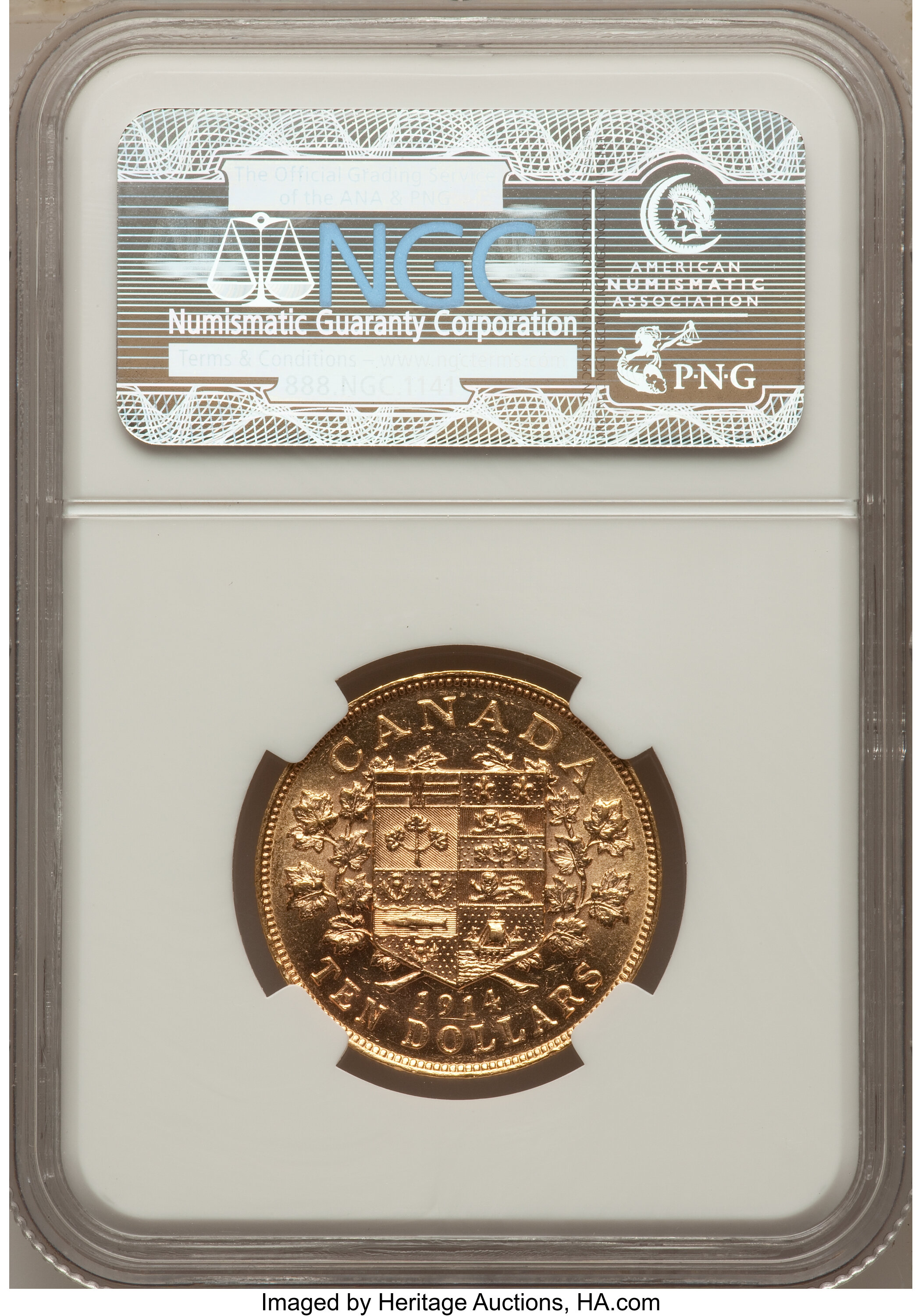 1914 G$10 MS60 thumbnail 7