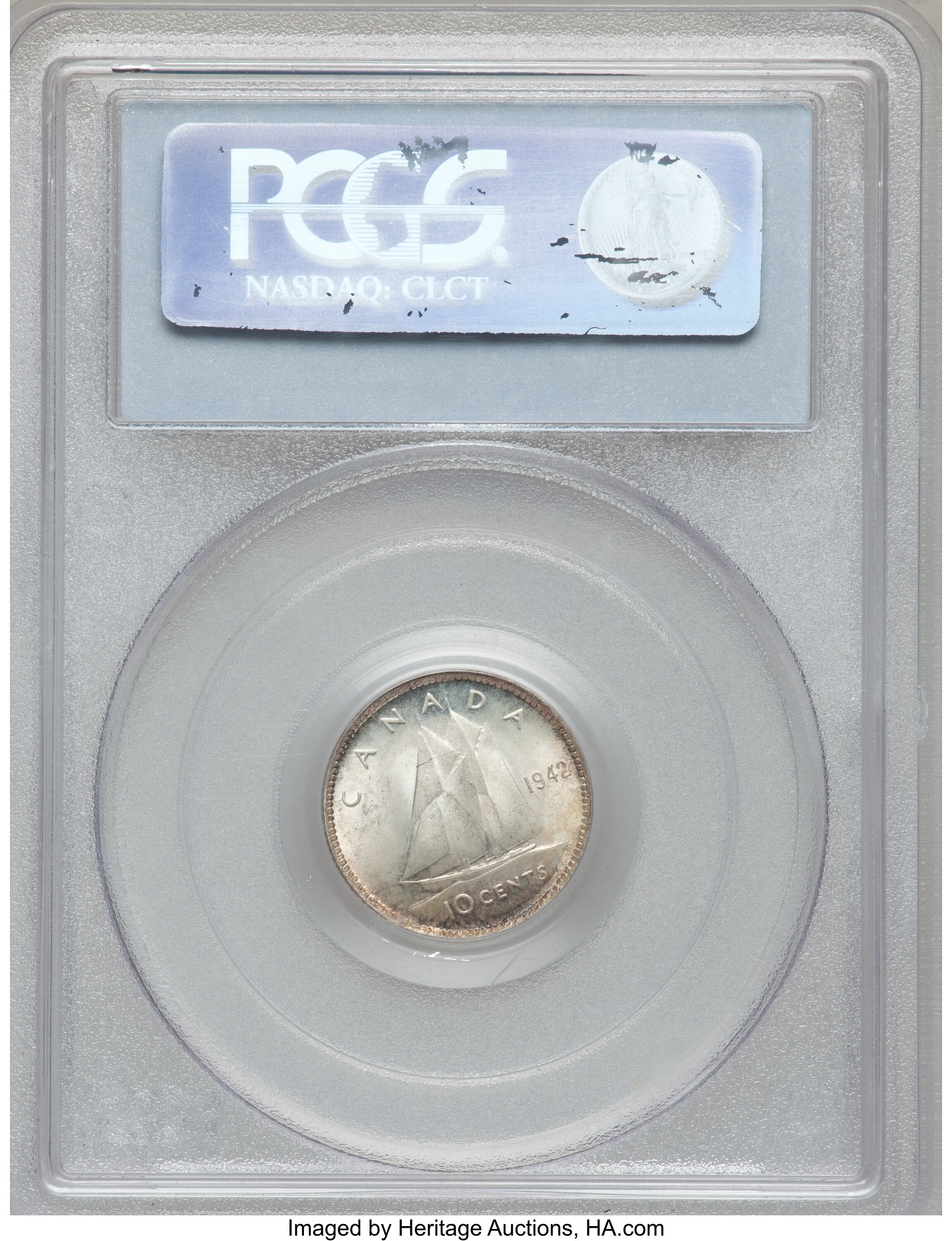 1942 10c Bluenose VF30 thumbnail 6