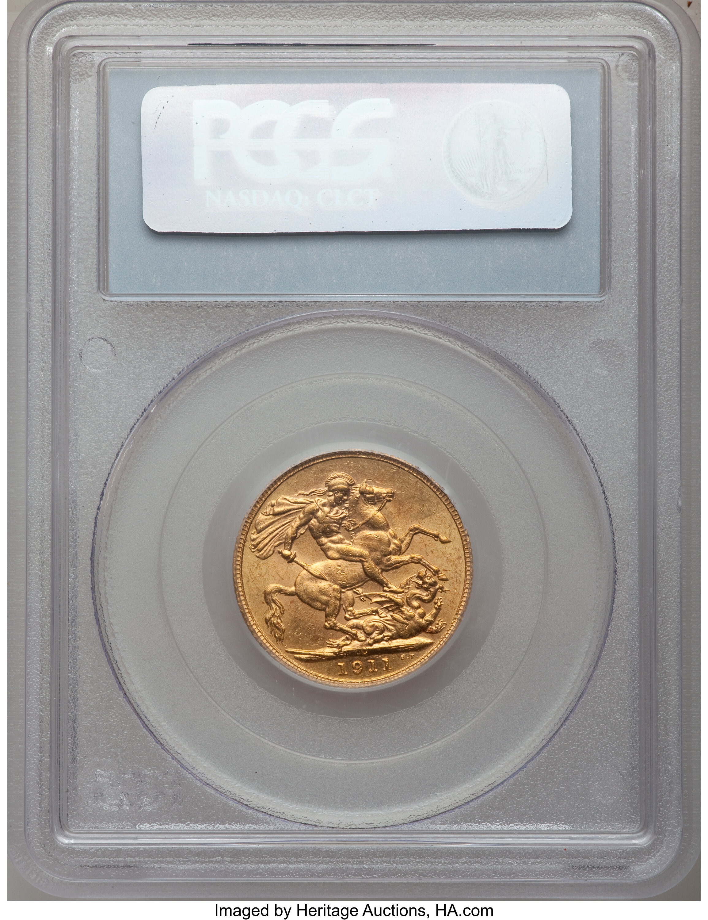 George V Sov    Gold, 1911-1919 [Type] VF25 thumbnail 13