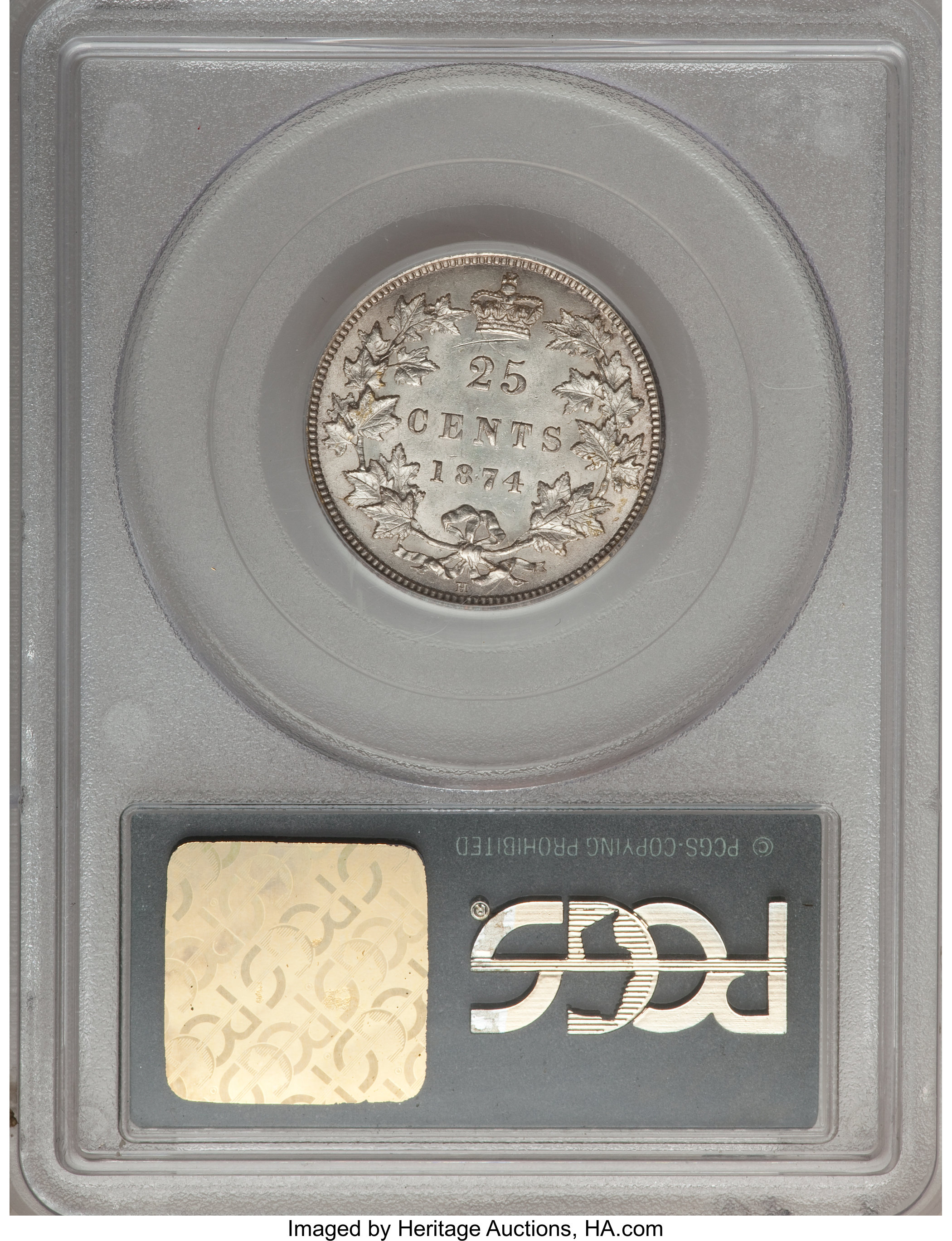 1874-H 25c MS61 thumbnail 8