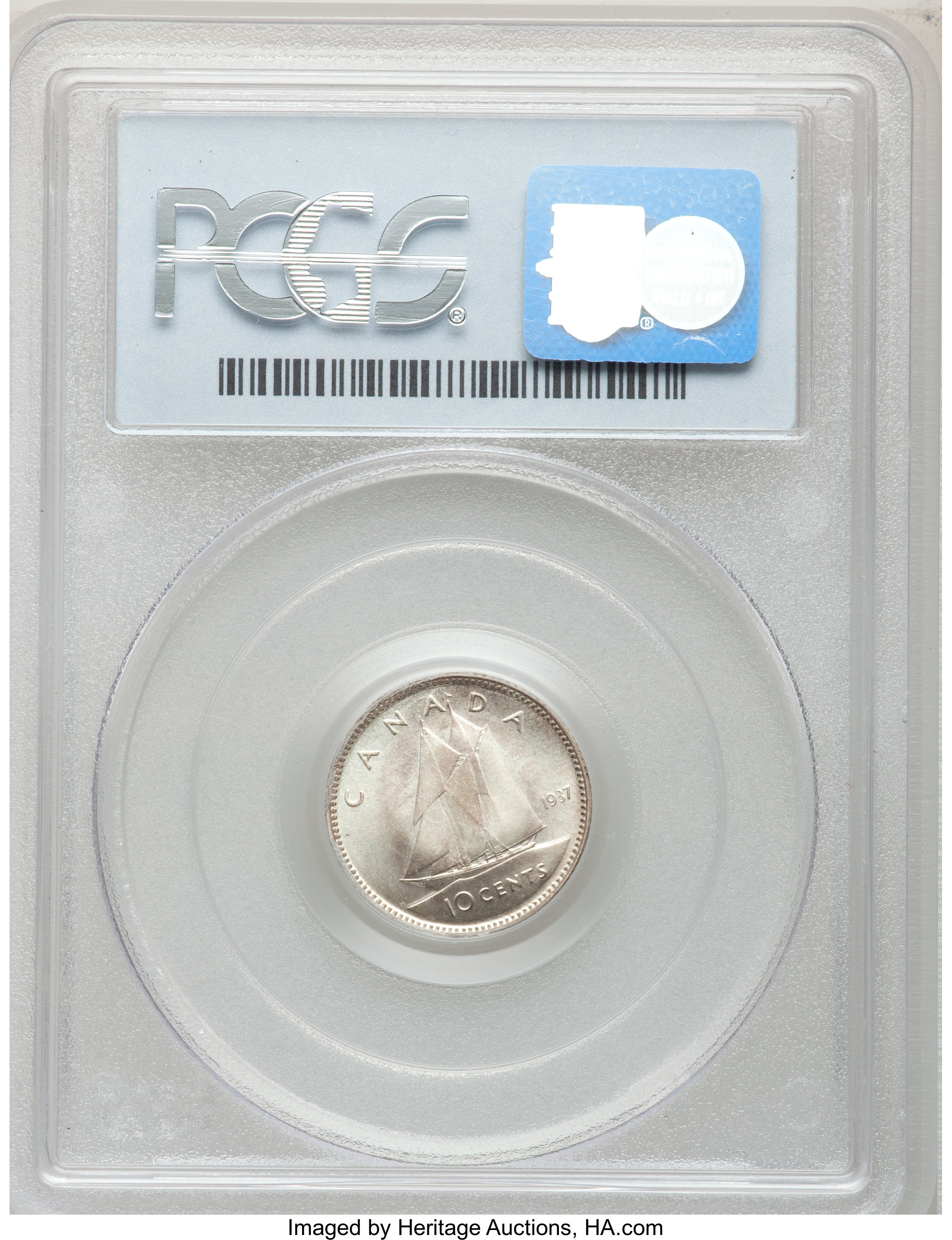 1937 10c Bluenose, Matte MS67 thumbnail 23