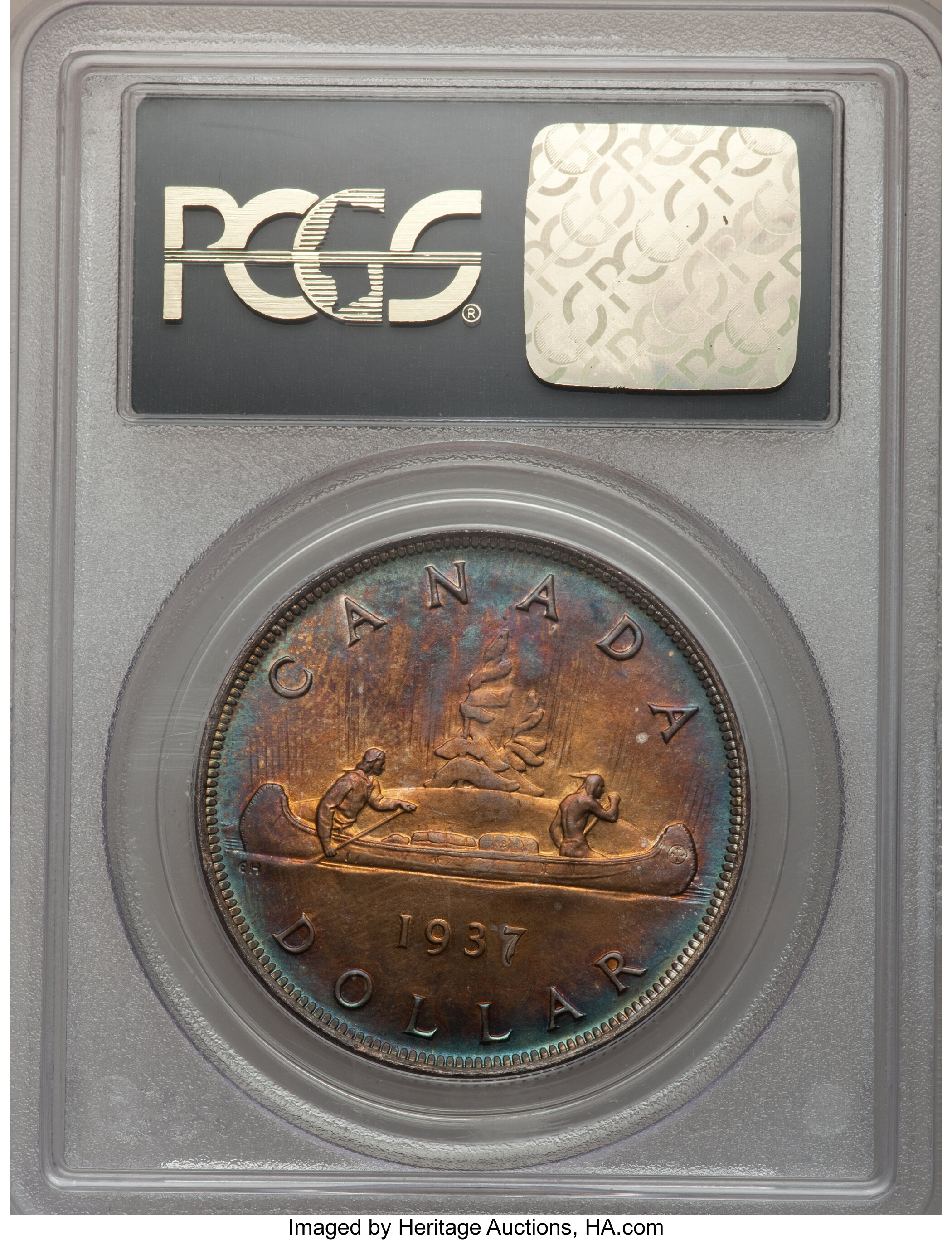 1937 S$1  Matte MS61 thumbnail 4