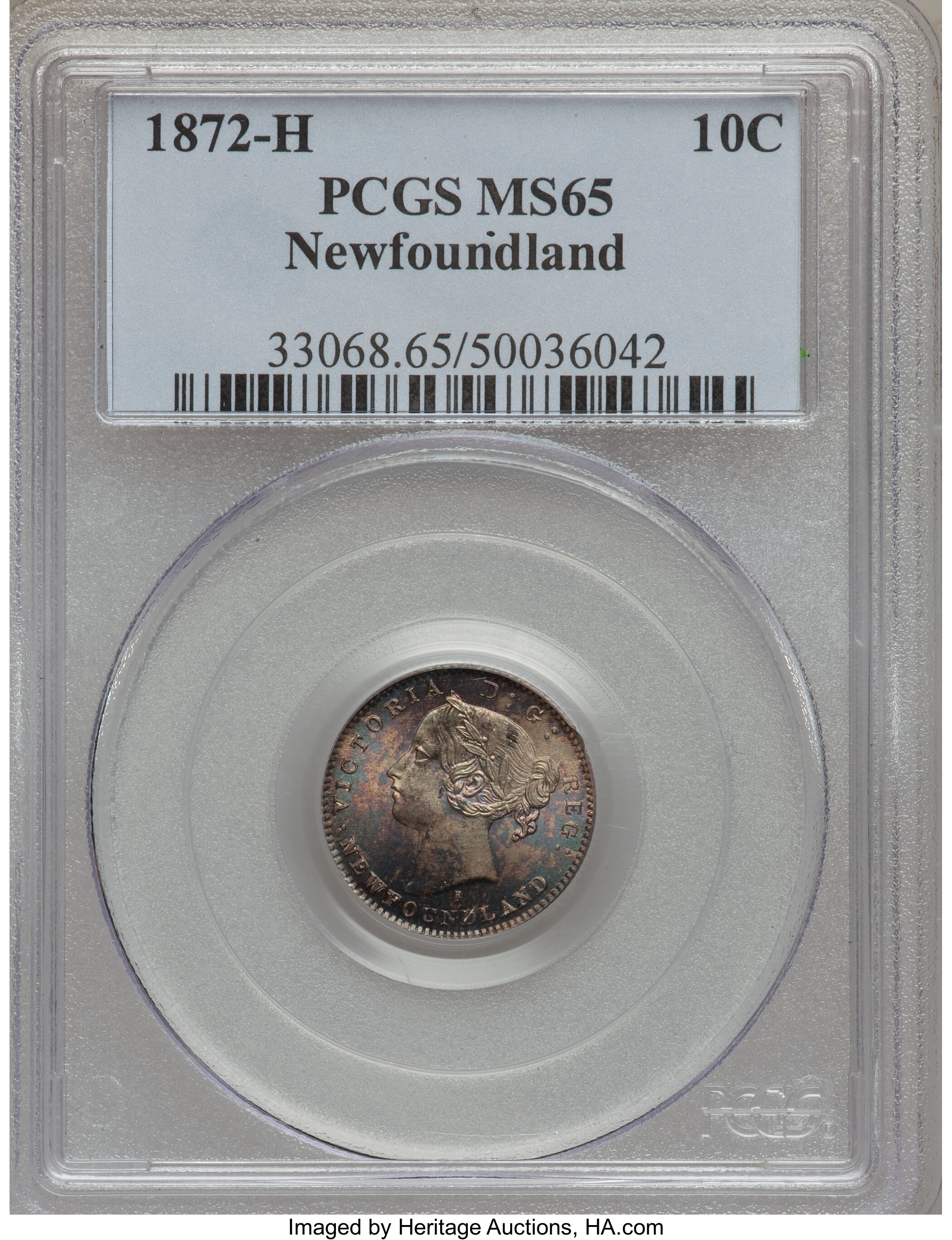 1872-H  10c Newfoundland AU55 thumbnail 19