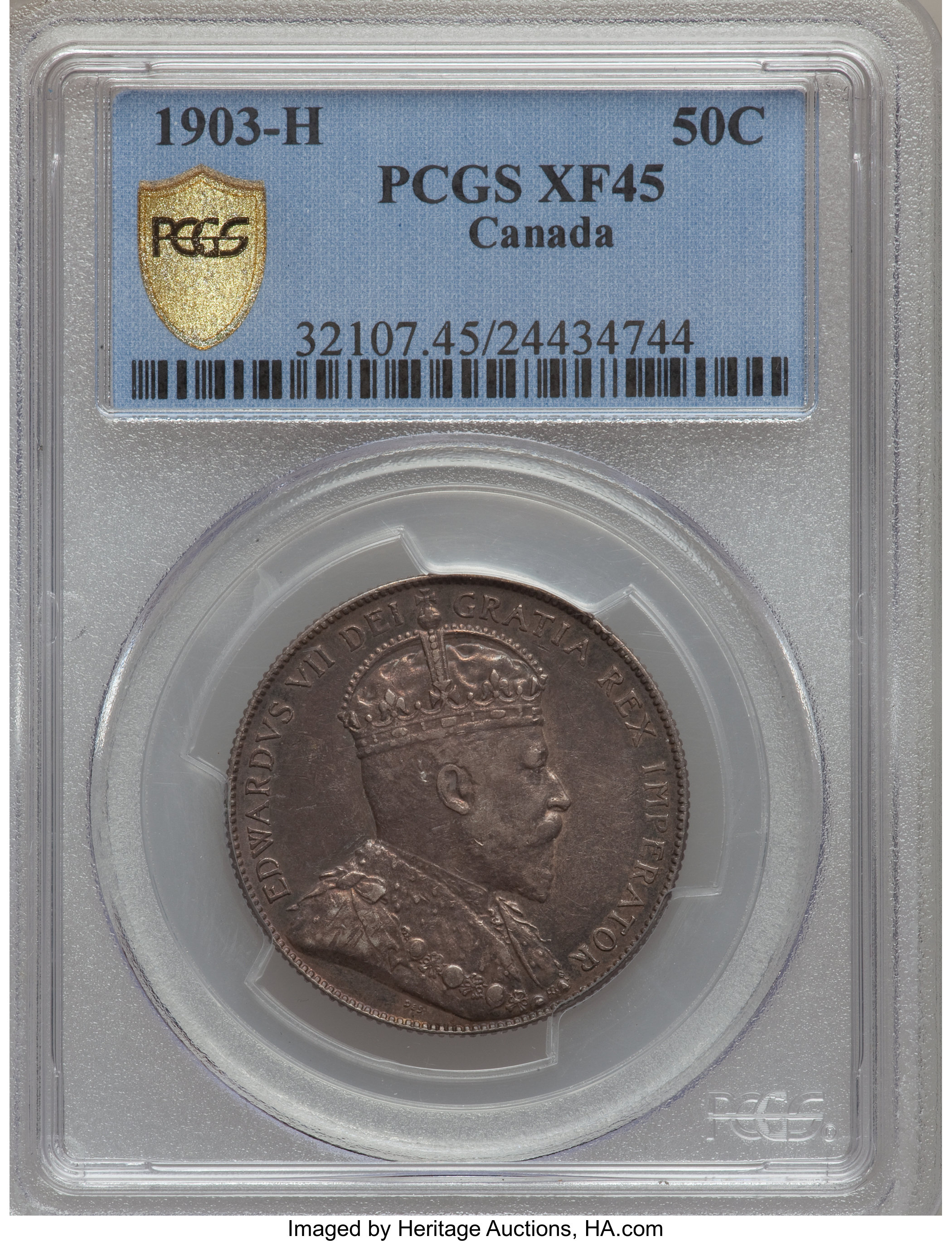 Canada: Edward VII 50 Cents 1903-H,...