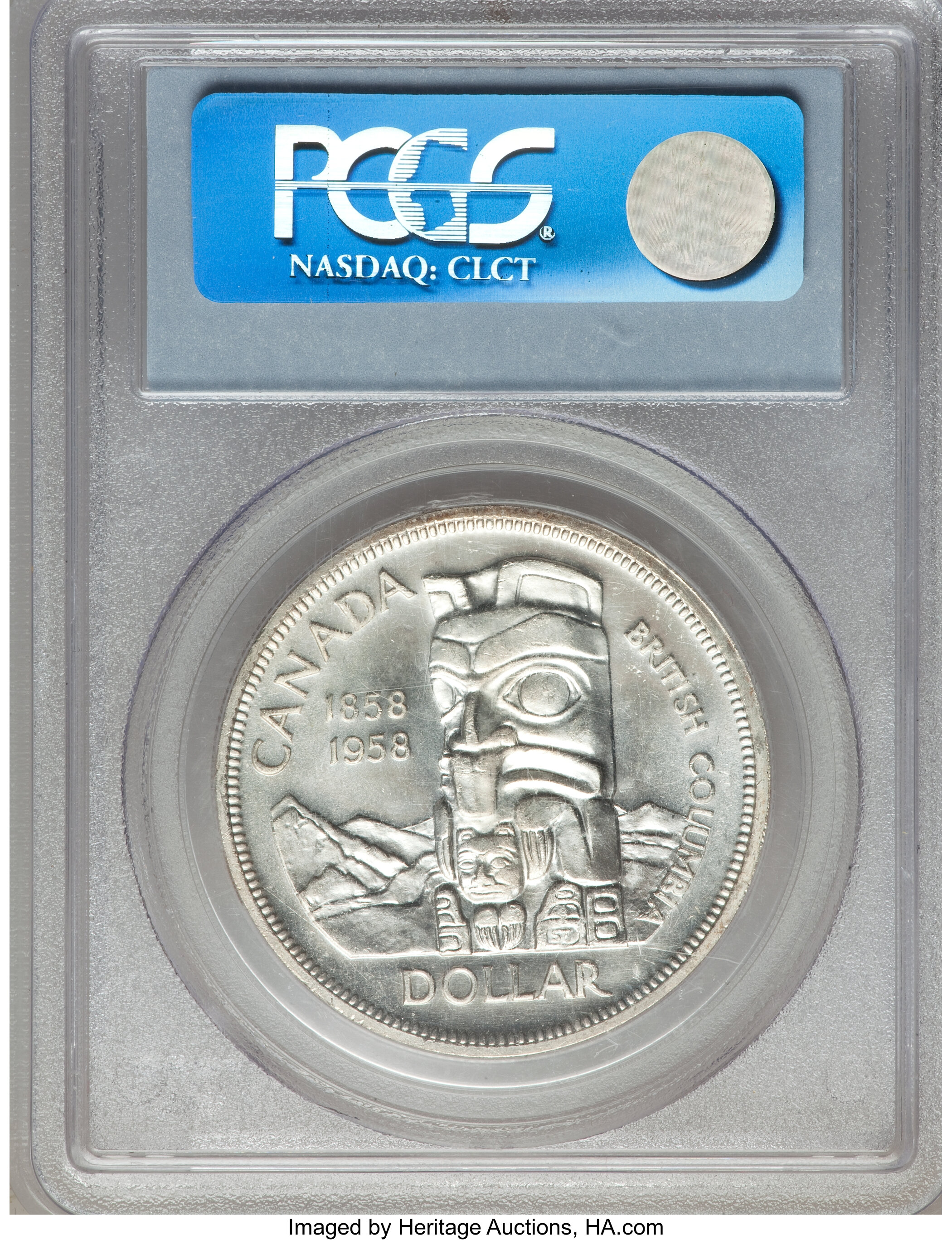 1958 S$1 British Columbia MS65 thumbnail 10