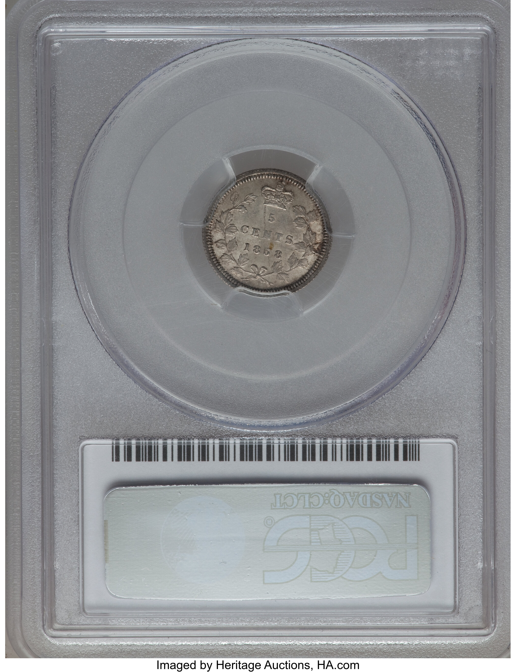 1858 5c Province of Canada, Large Date, RPD VF25 thumbnail 13