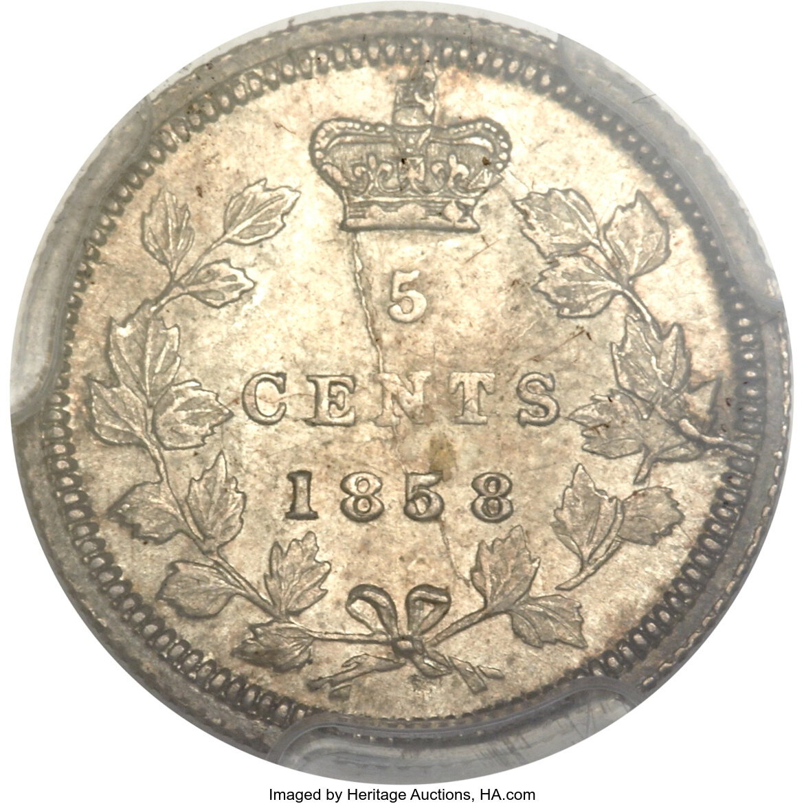 1858 5c Province of Canada, Large Date, RPD VF25 thumbnail 14