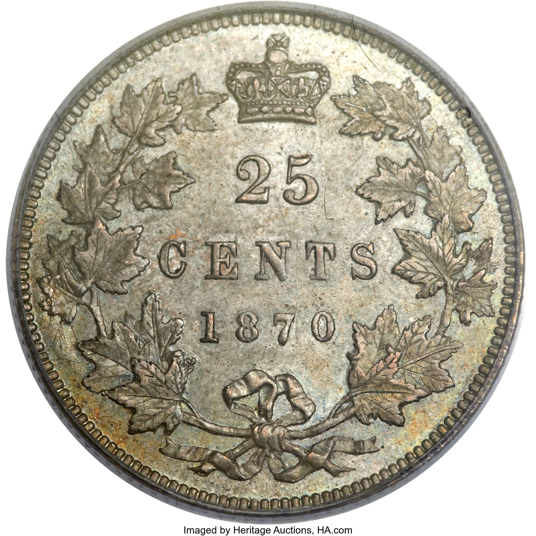 1870 25c Obverse 1 MS63 thumbnail 26