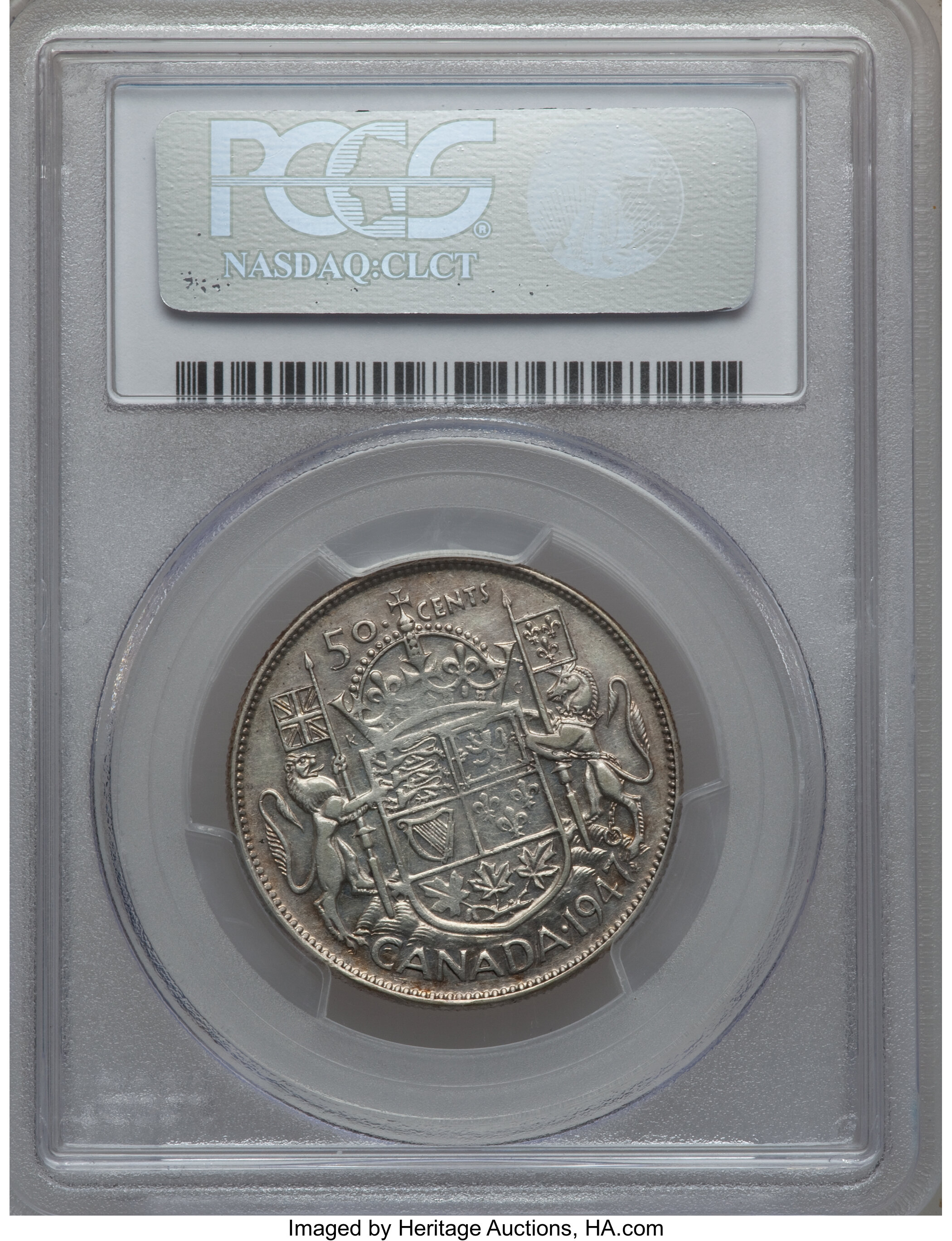 1947 50c Maple Leaf, Curved 7 F12 thumbnail 11