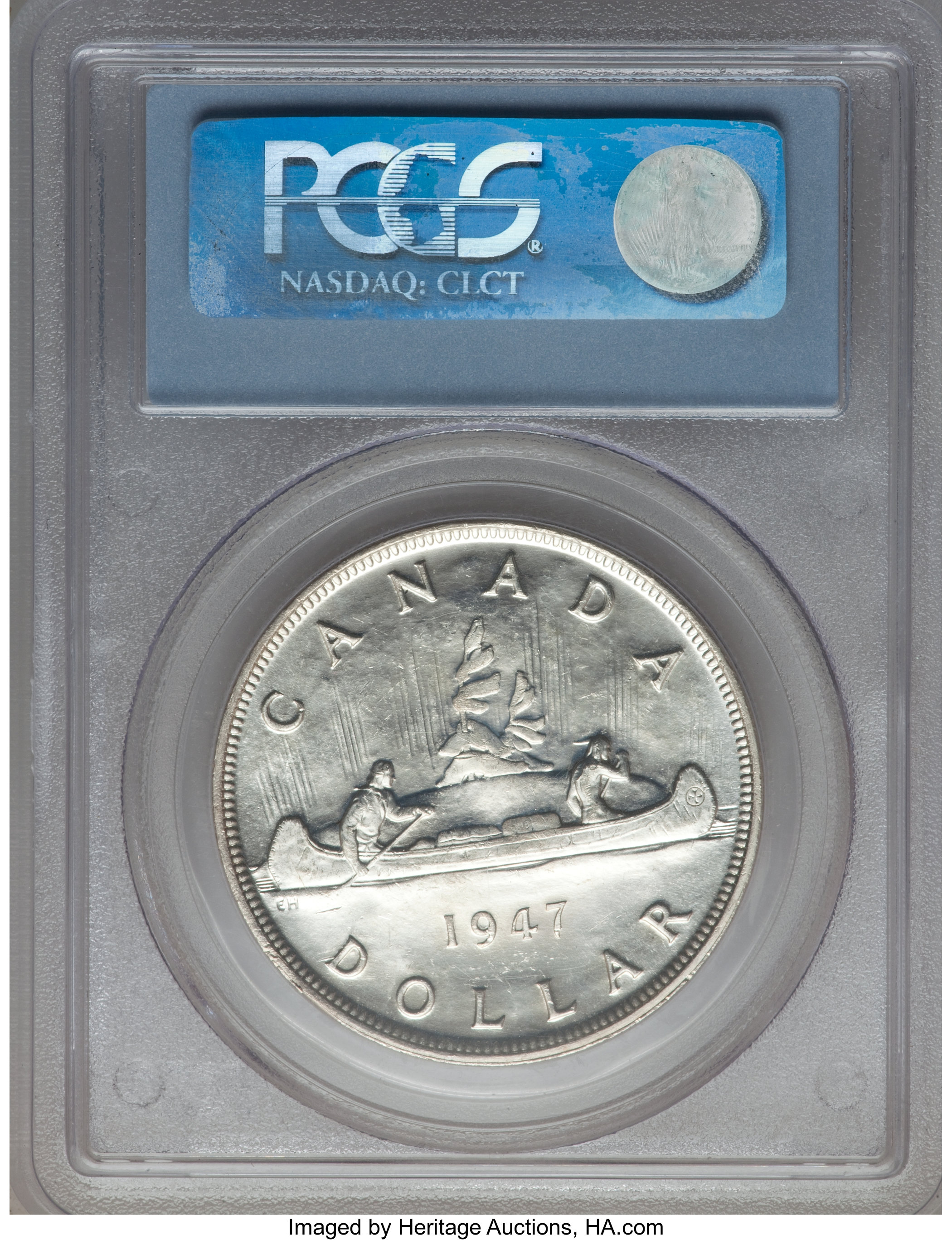 1947 S$1 Pointed 7  MS (KM-37) MS65 thumbnail 11