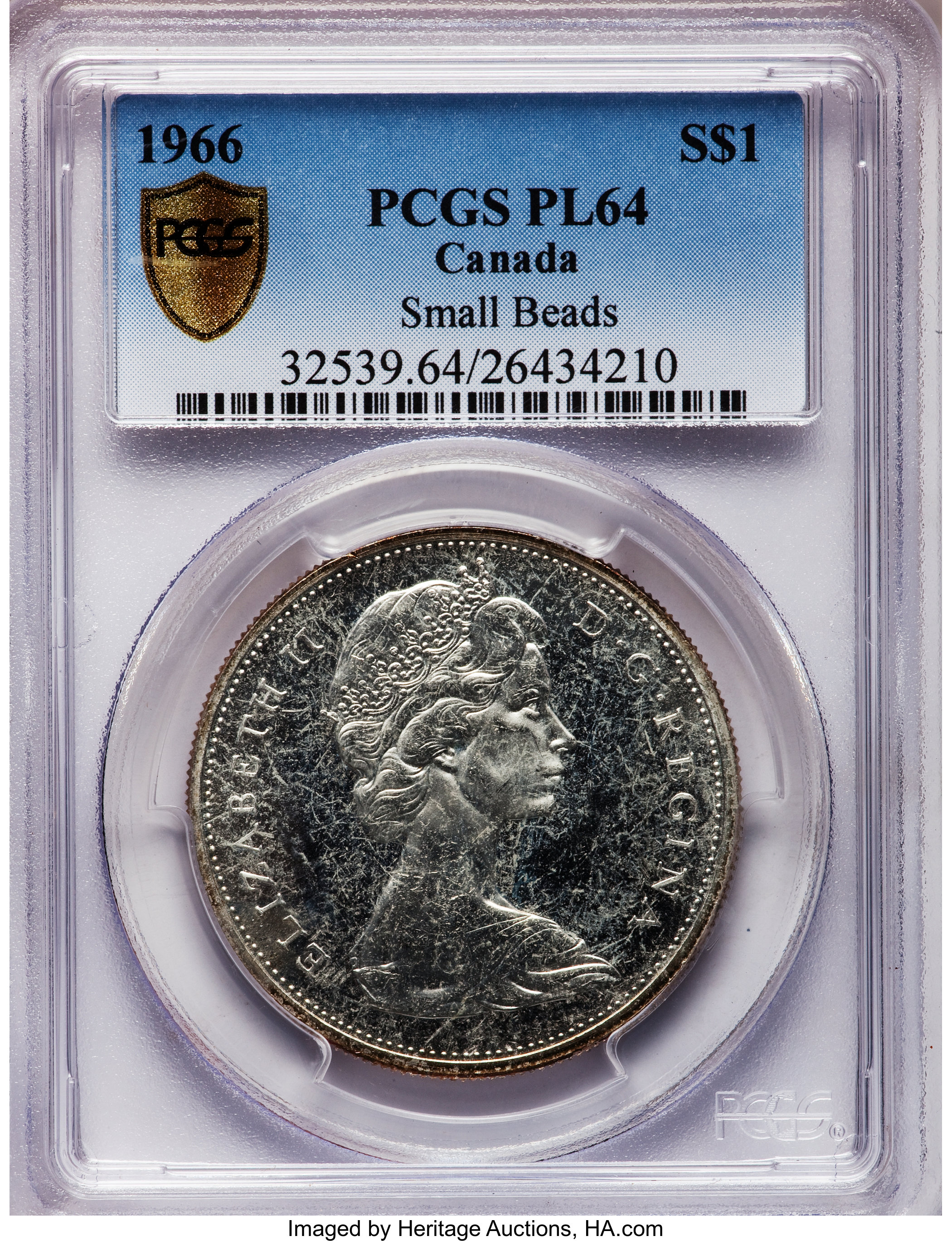 1966 S$1  Small Beads PL MS64 thumbnail 11
