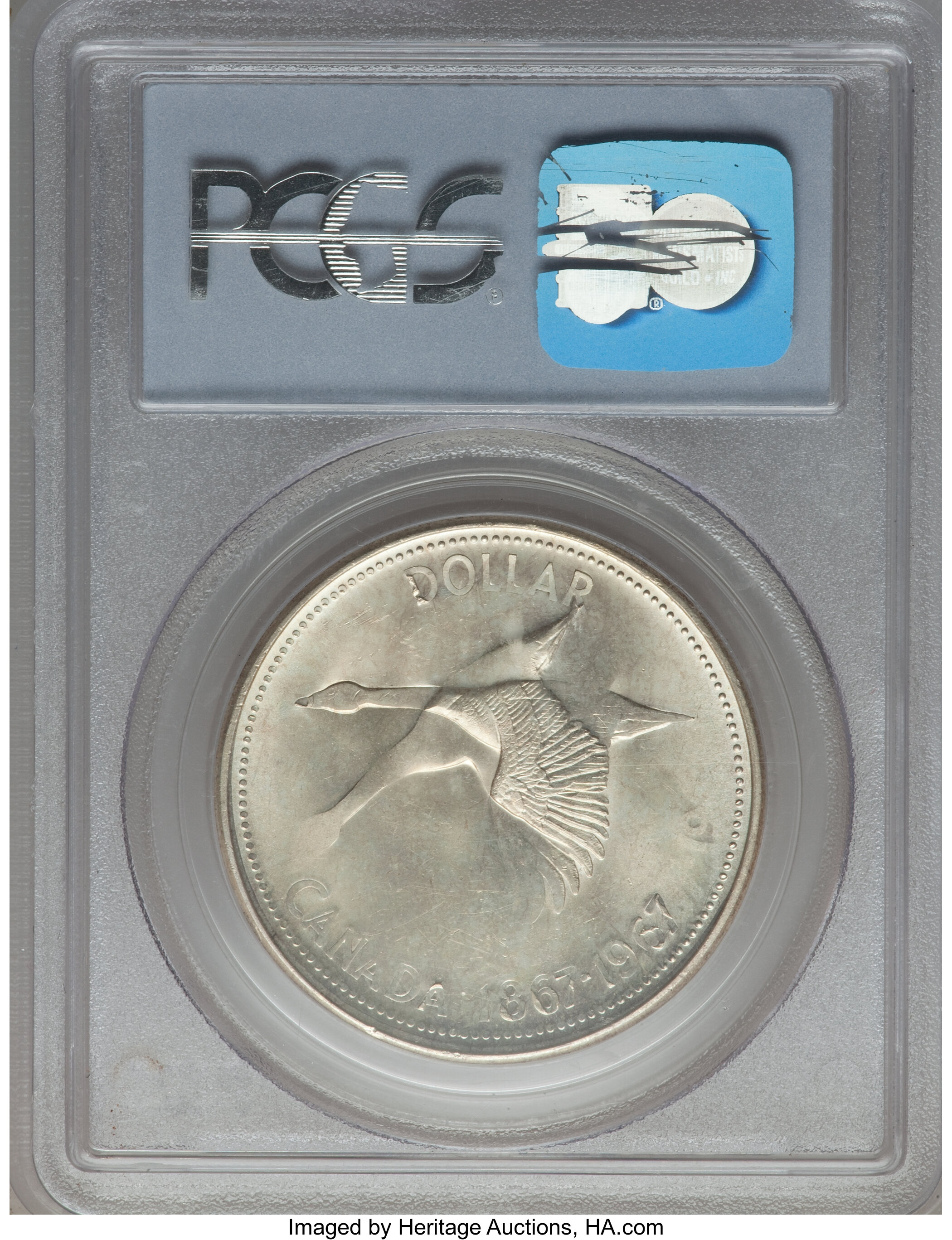 1967 S$1 Diving Goose MS61 thumbnail 24