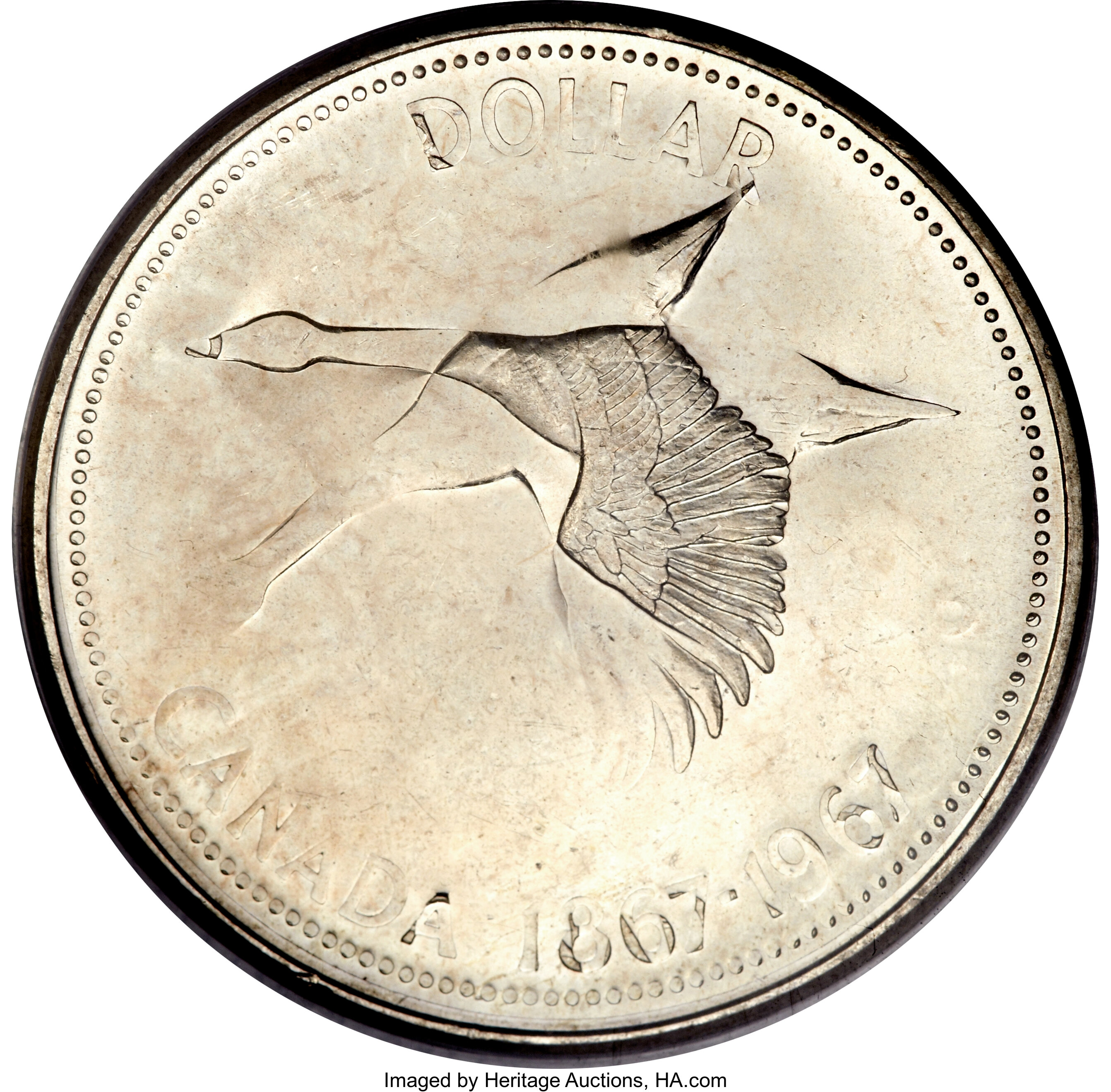 1967 S$1 Diving Goose MS61 thumbnail 25