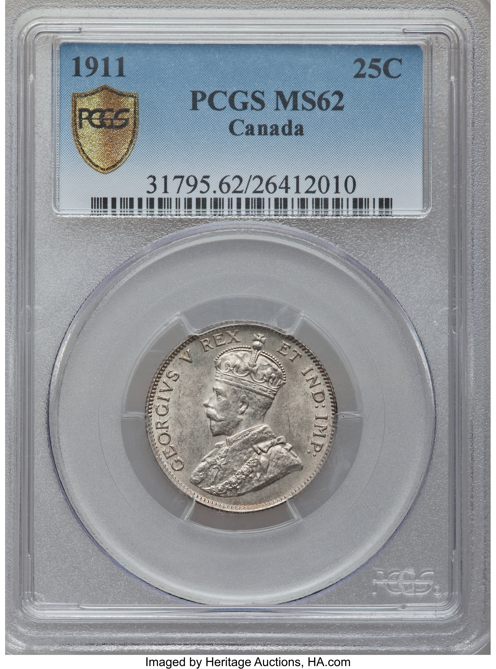 Canada: George V 25 Cents 1911....