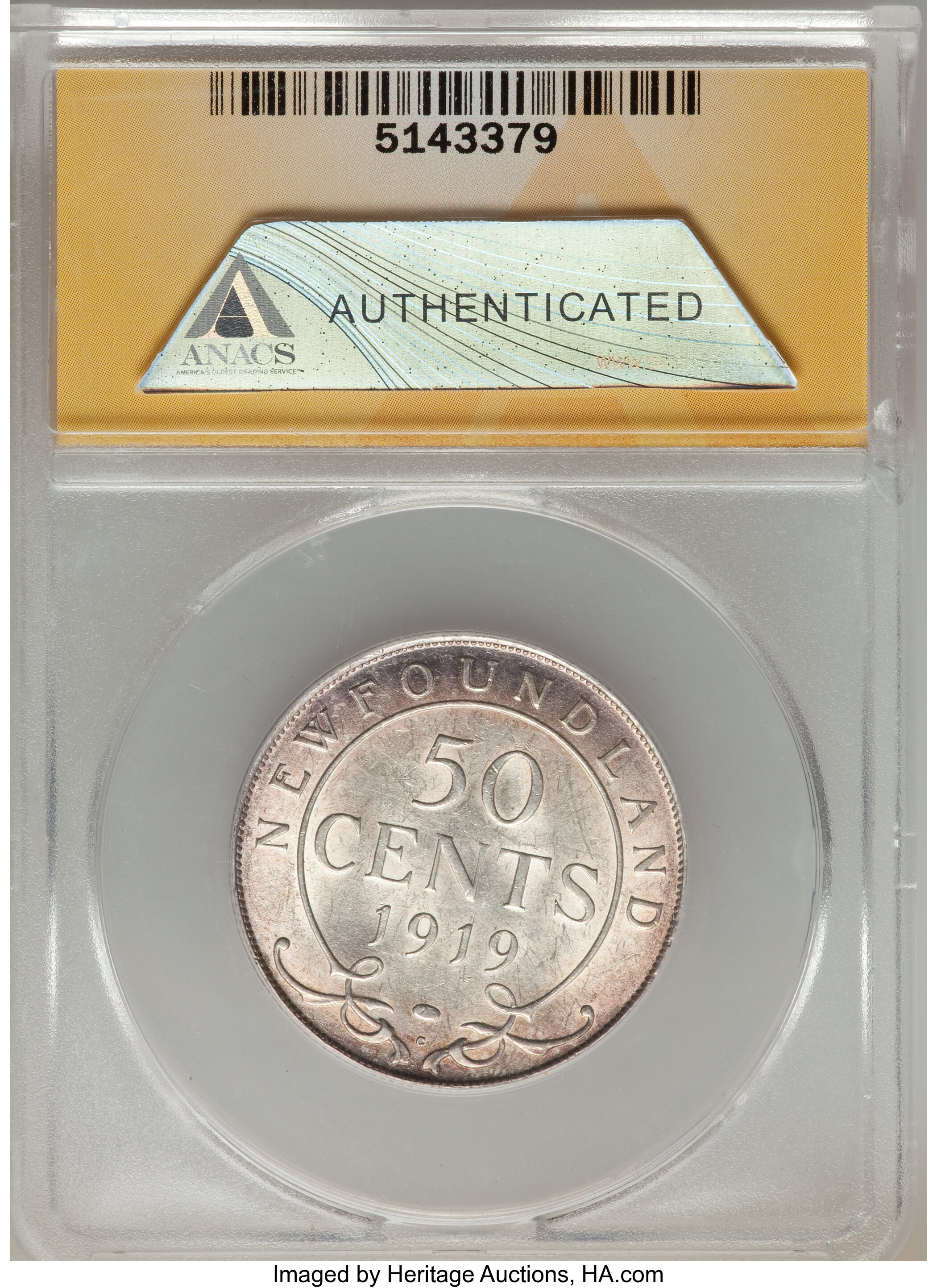 1919-C  50c Newfoundland VG10 thumbnail 2