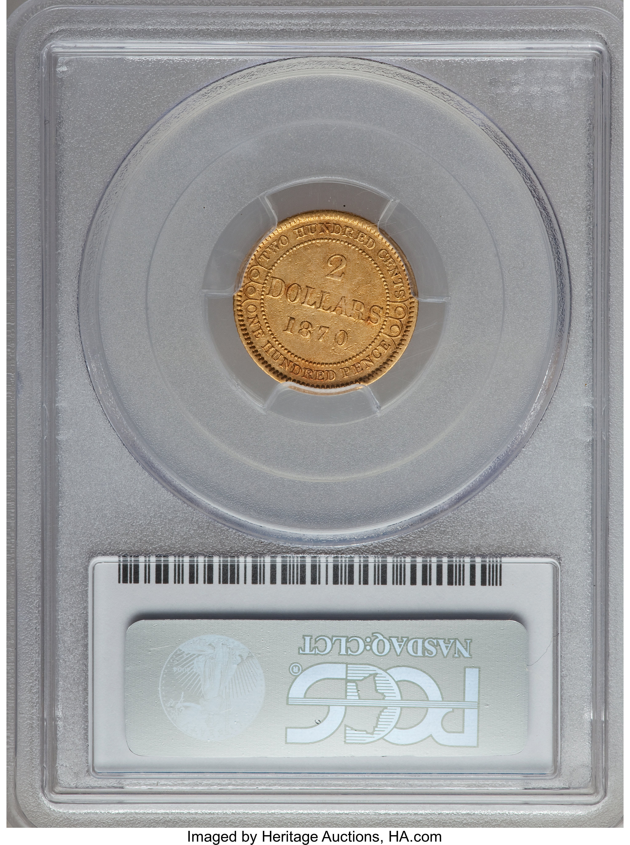 1870 $2 Newfoundland, 2 Dots F15 thumbnail 2