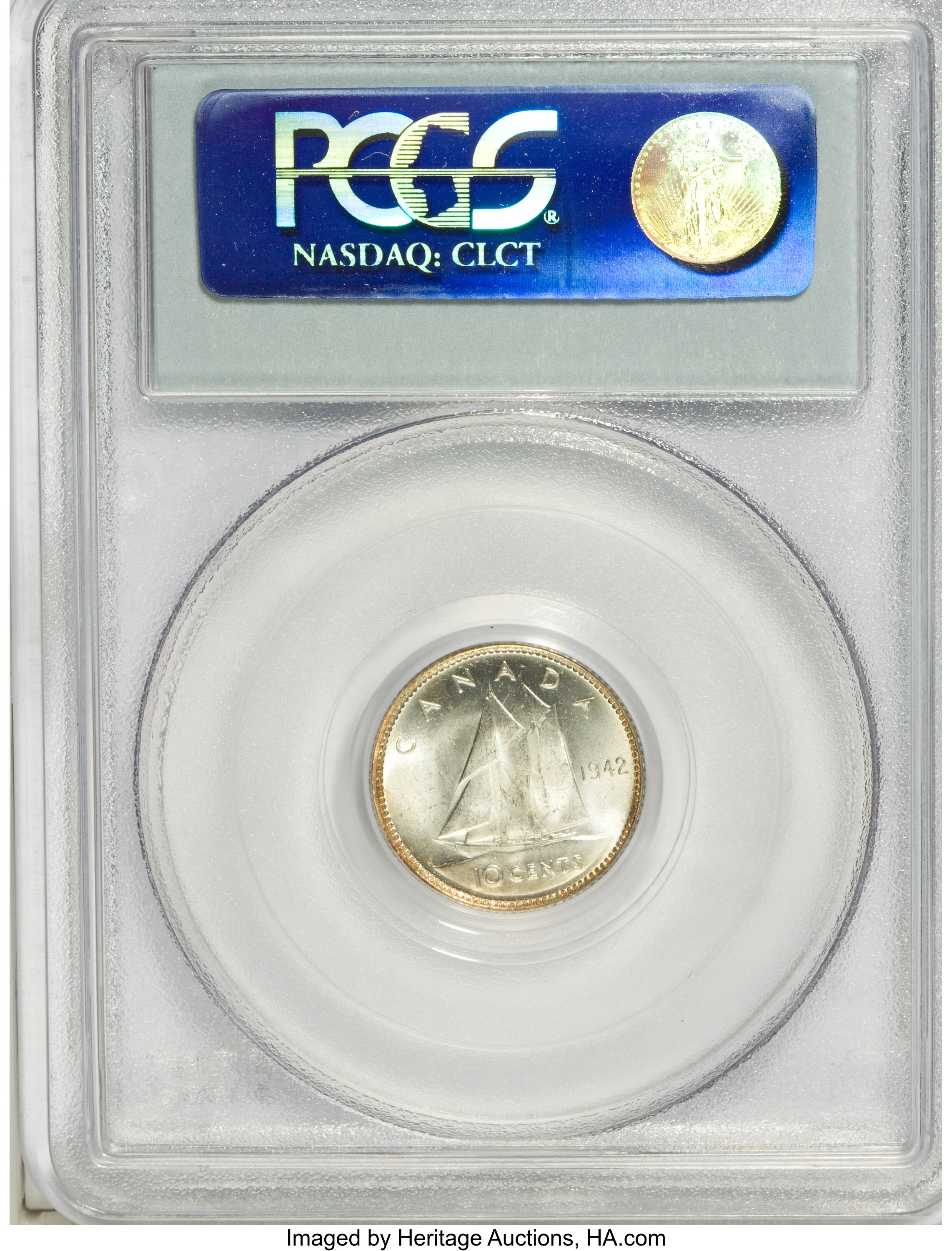 1942 10c Bluenose VF30 thumbnail 8