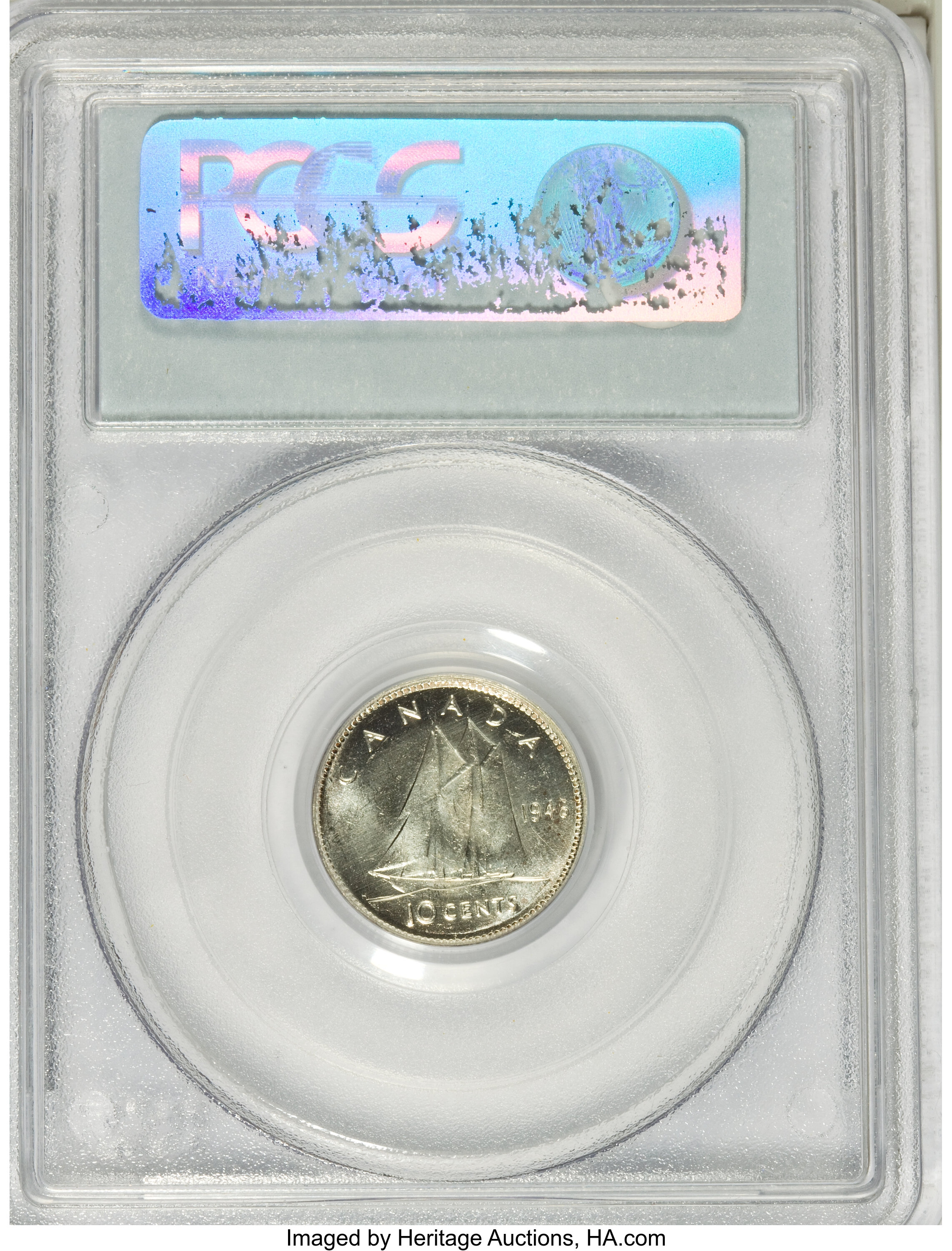 1946 10c Bluenose AU50 thumbnail 8