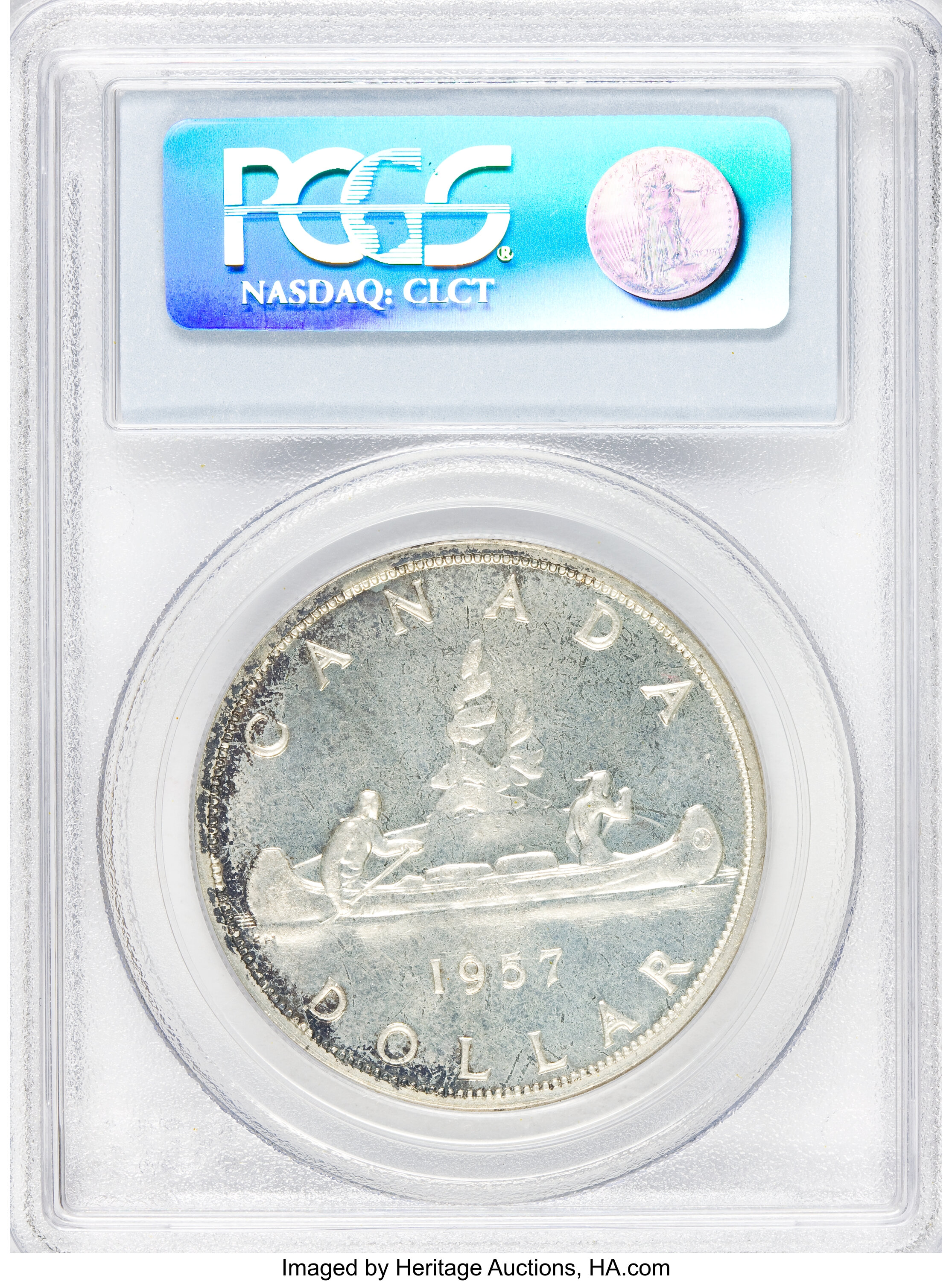1957 S$1  PL MS64 thumbnail 2