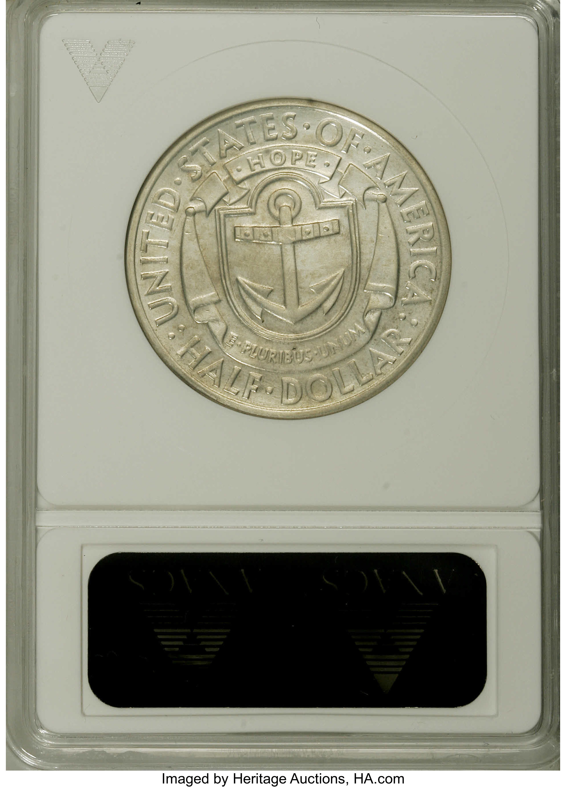 1936-D 50c Rhode Island AU58 CAC thumbnail 8