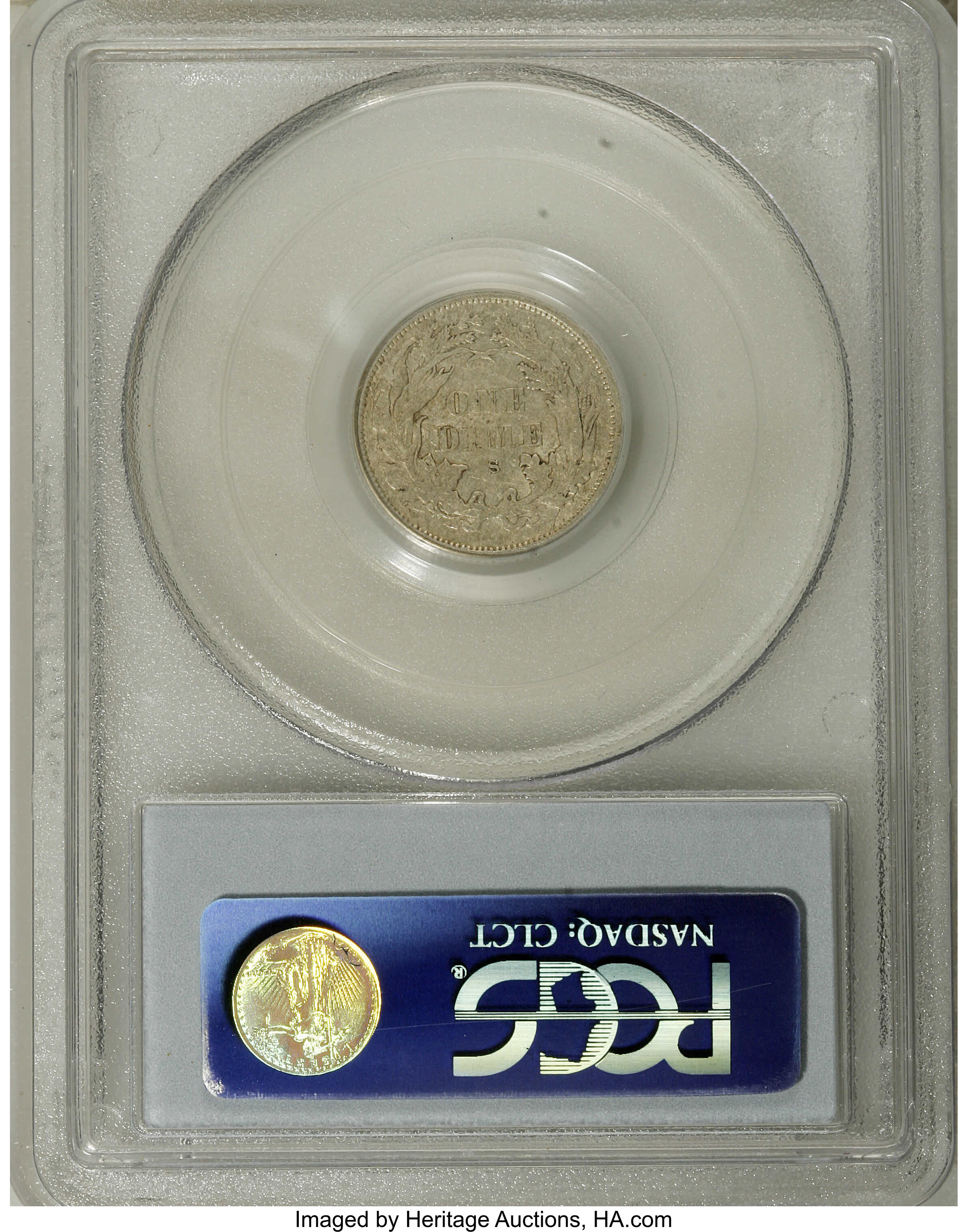 1875-S 10c Mintmark Above Bow VF25 thumbnail 14