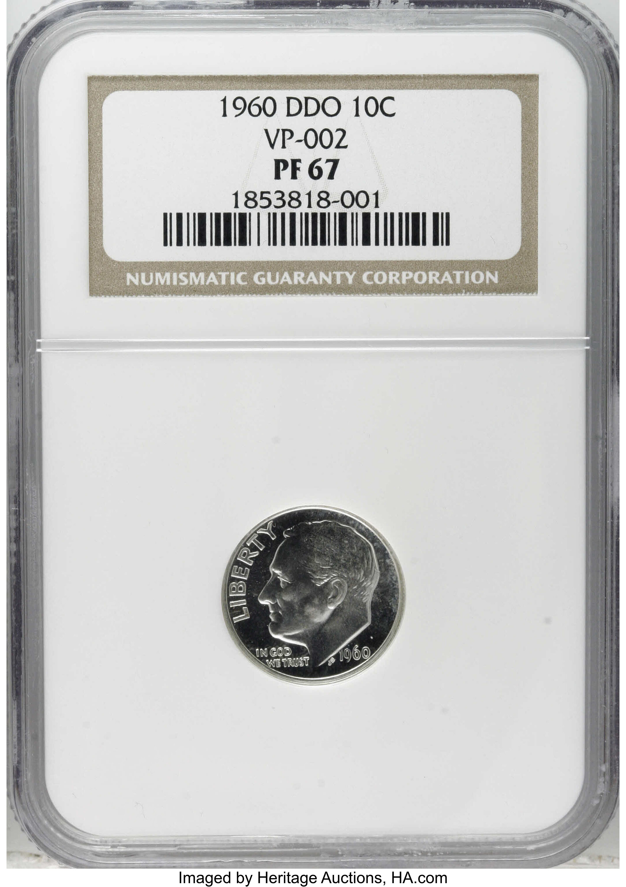 1960 10c Doubled Die Obverse PR thumbnail 5