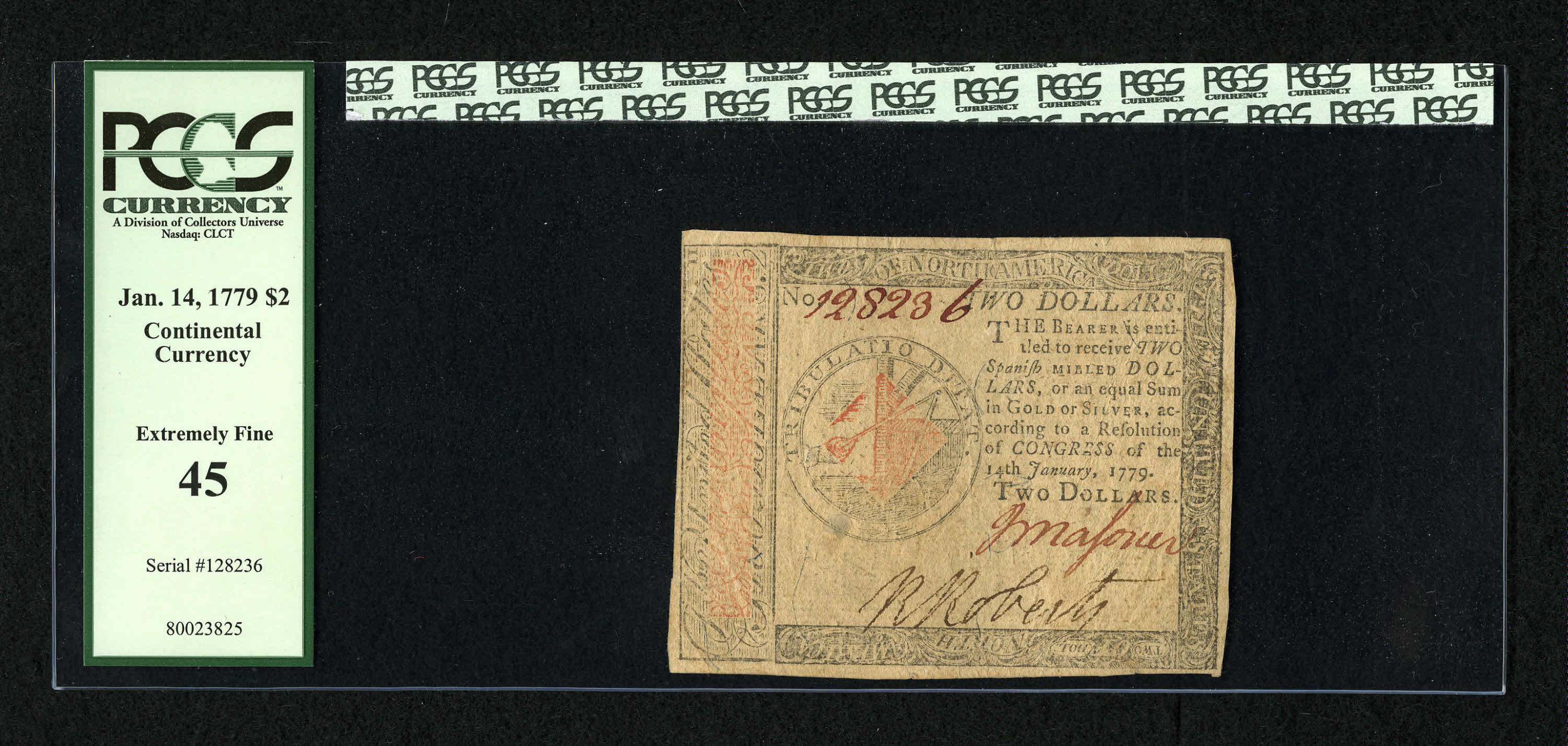 Jan 14, 1779 $2  Continental Congress (Fr. CC88) thumbnail 19
