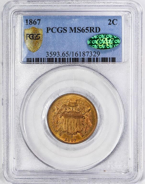 1867 2c MS RD MS65 RD thumbnail 21