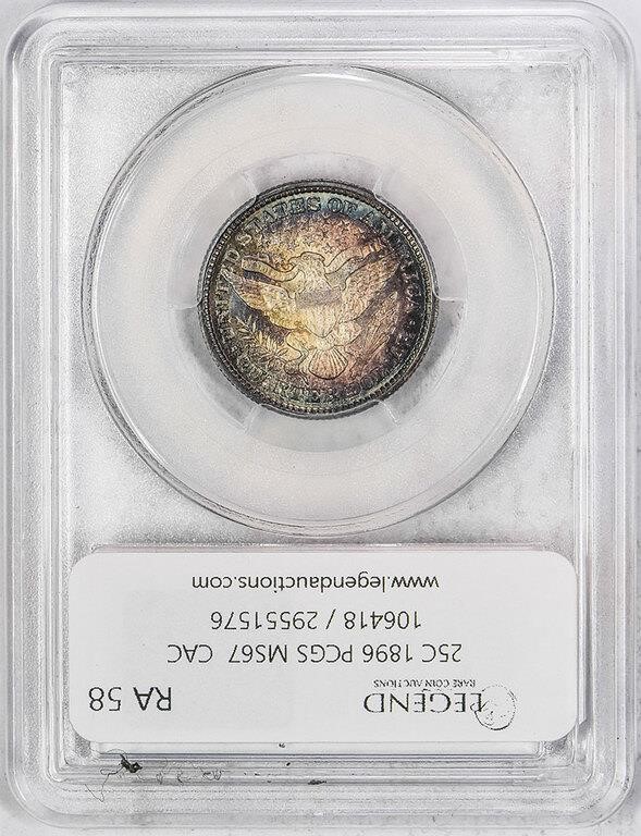 1896 25c MS67 thumbnail 6