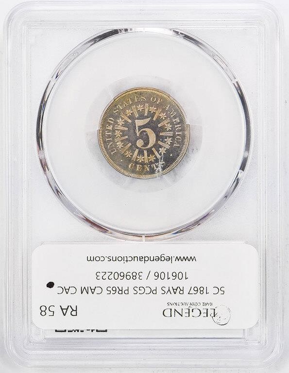 1867 5c Rays PR CAM PR63 CAM thumbnail 18