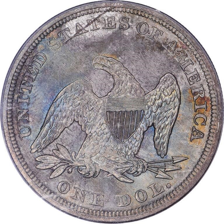 1857 $1 MS65 thumbnail 2
