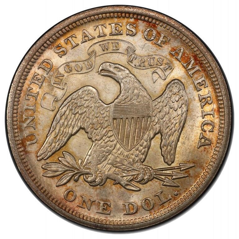 1869 $1 MS64 thumbnail 2