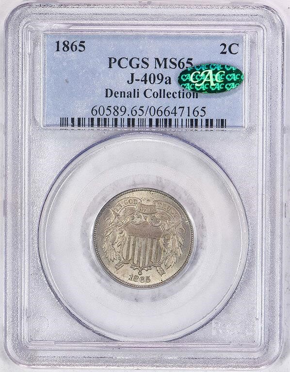 1865 P2c Nickel, J-409a MS65 thumbnail 8