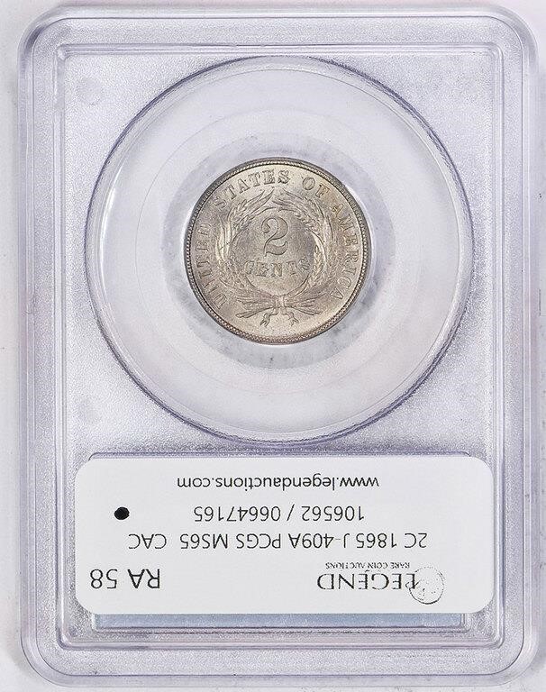 1865 P2c Nickel, J-409a MS65 thumbnail 9
