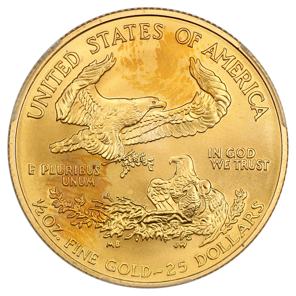 2008-W $25  Gold Eagle, Burnished MS64 CAC thumbnail 7