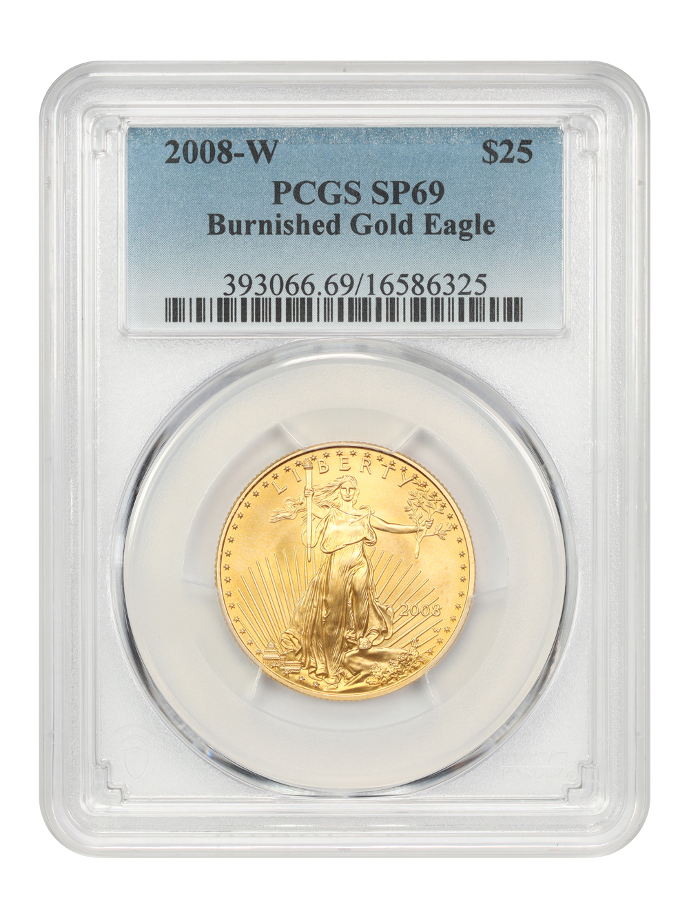 2008-W $25  Gold Eagle, Burnished MS64 CAC thumbnail 8