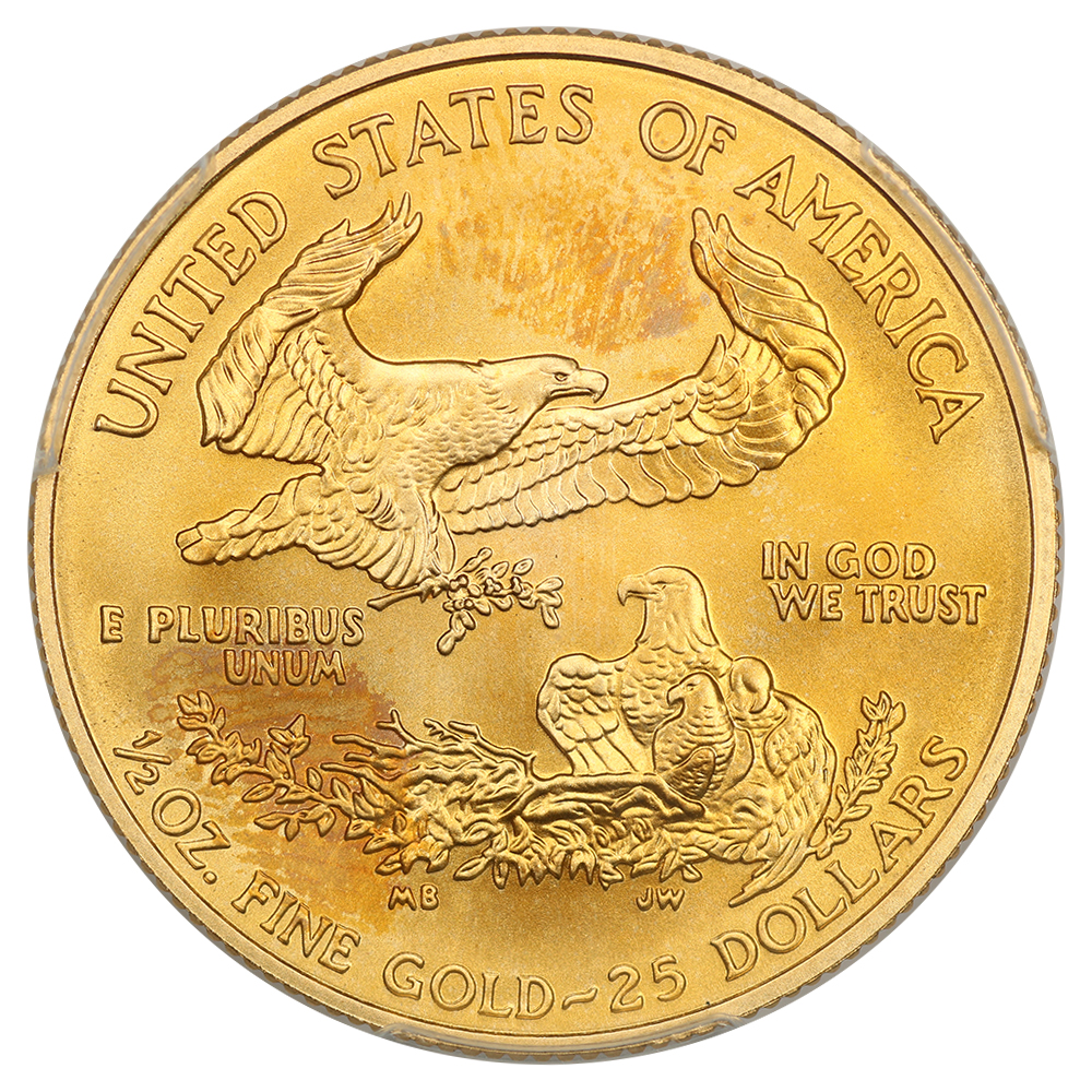 2008-W $25  Gold Eagle, Burnished MS64 CAC thumbnail 3